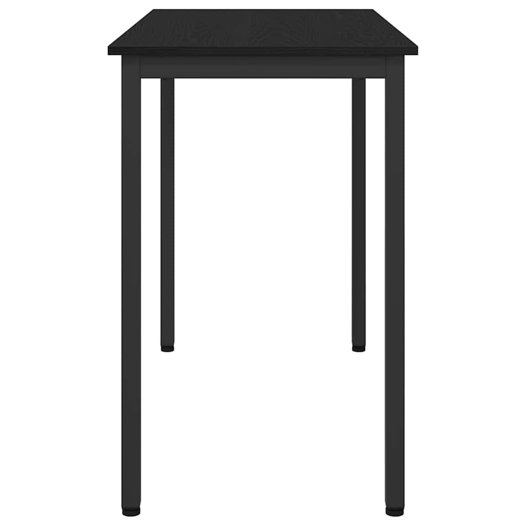 vidaXL stół Czarny Dąb 100 x 50 x 76,5 cm Drewno inżynieryjne i stal