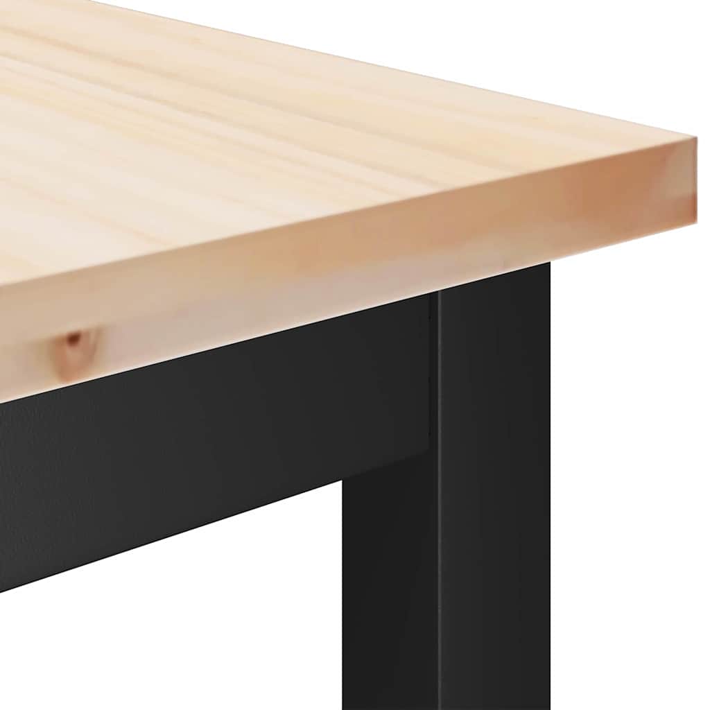 vidaXL Ławki do jadalni 2 pcs Naturalny 100 x 32,5 x 49 cm