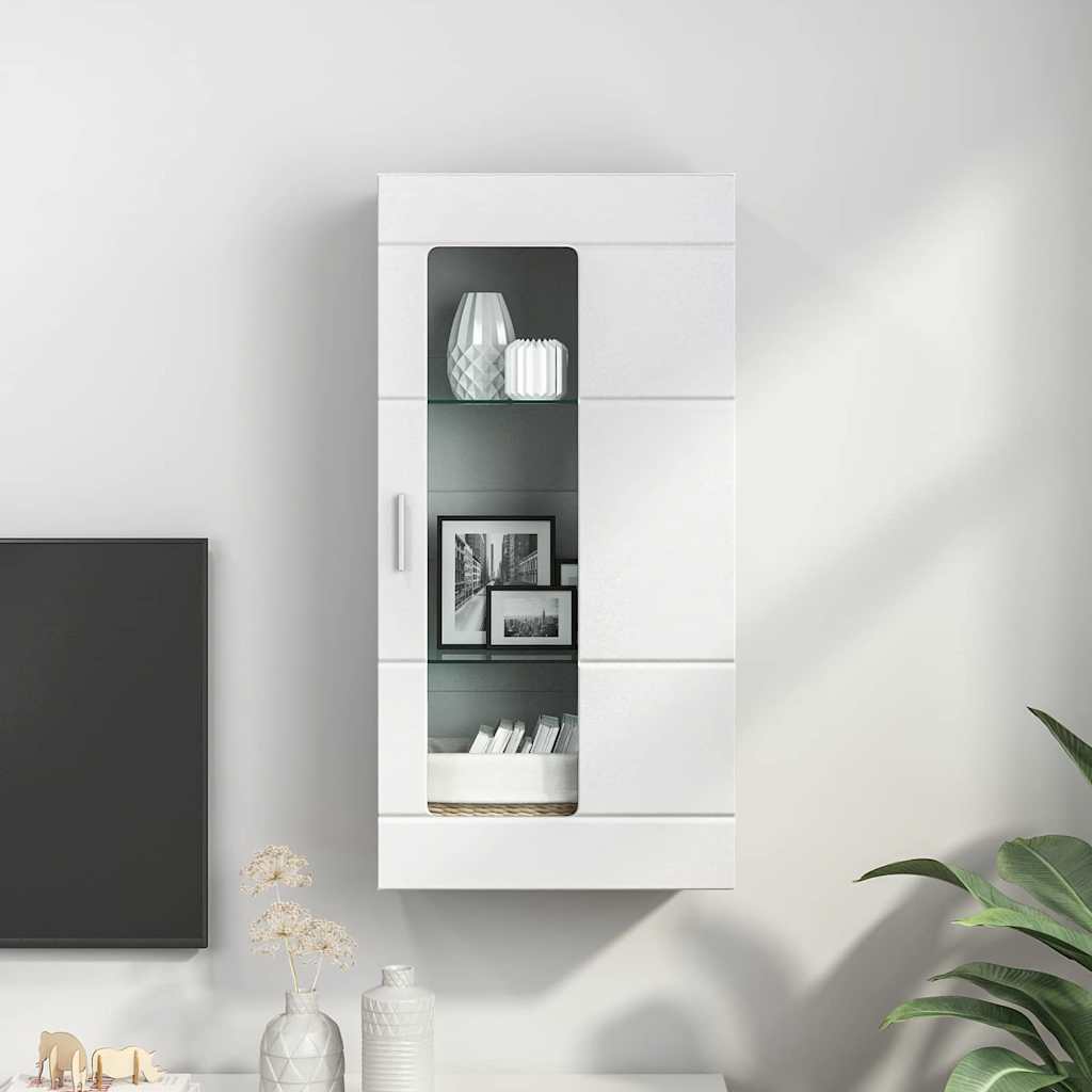 vidaXL Drewniana szafka Biały 50 x 29 x 100 cm Materiał drewnopochodny
