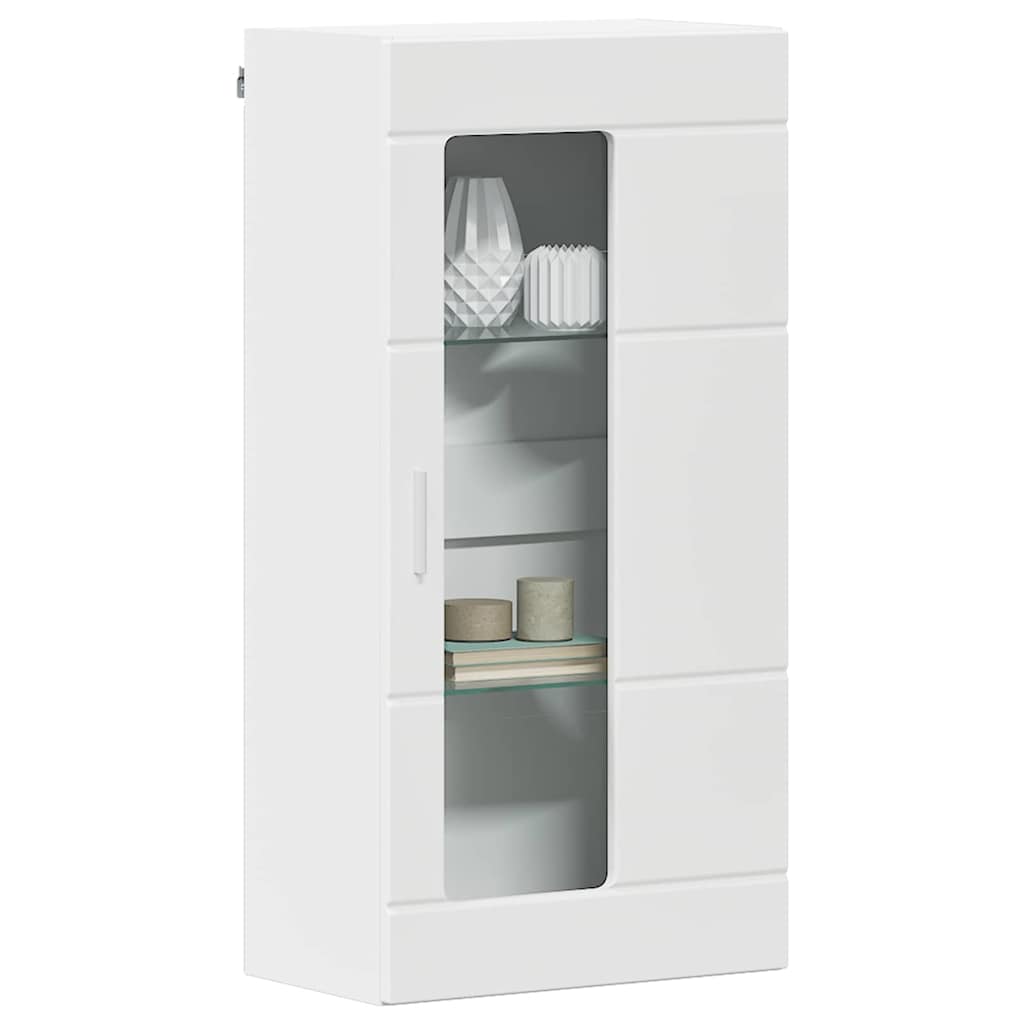 vidaXL Drewniana szafka Biały 50 x 29 x 100 cm Materiał drewnopochodny