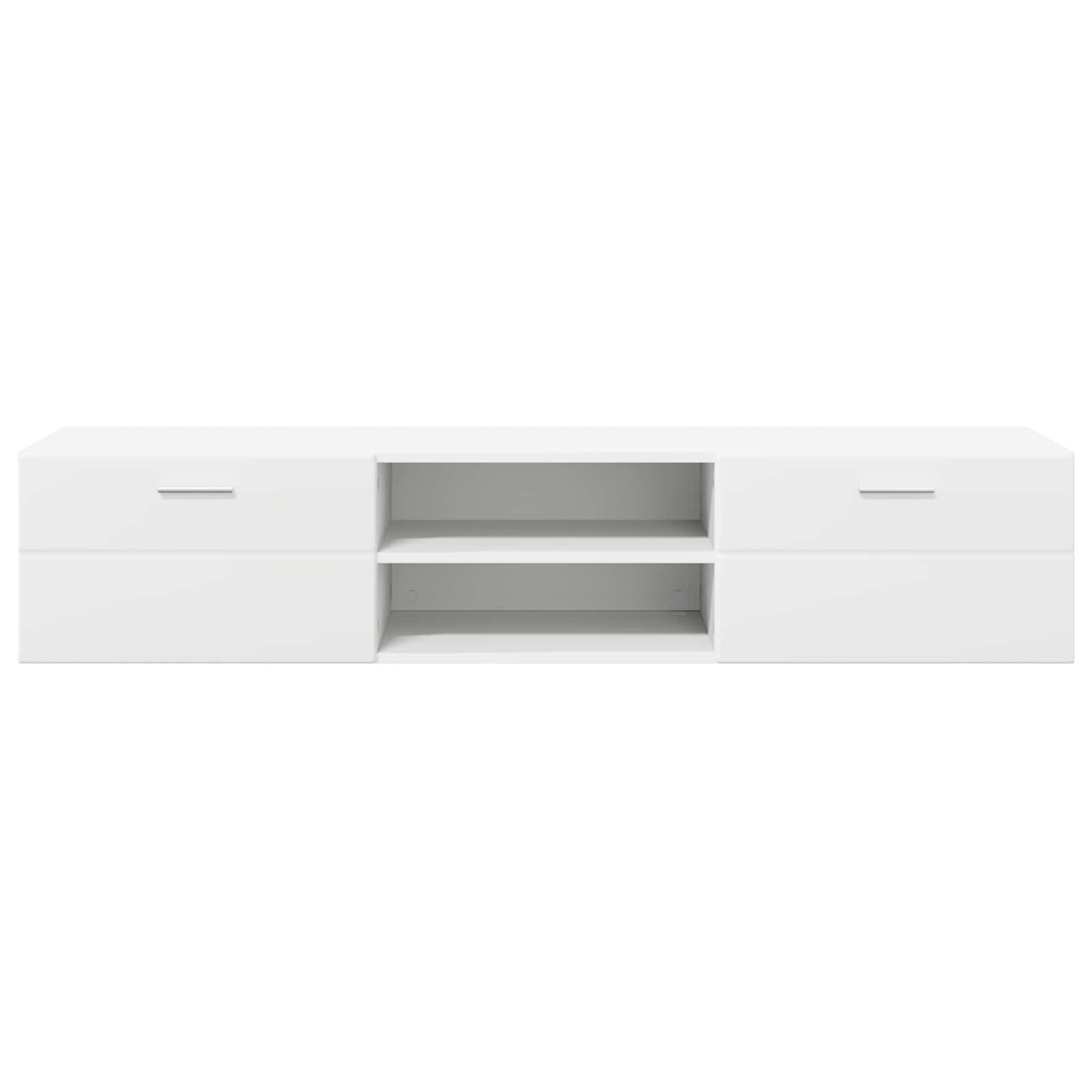 vidaXL Drewniana szafka Biały 150 x 39 x 30 cm Materiał drewnopochodny
