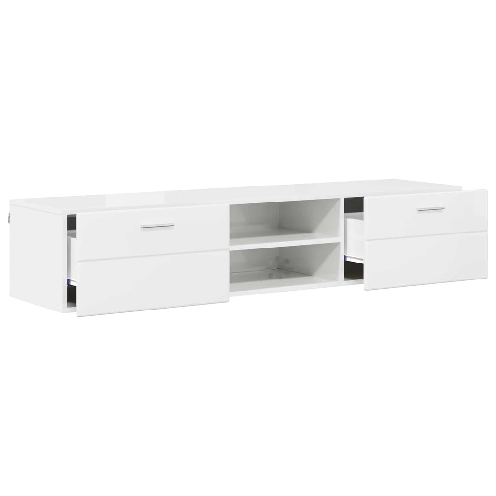 vidaXL Drewniana szafka z szufladą Betonowy szary 150 x 39 x 30 cm