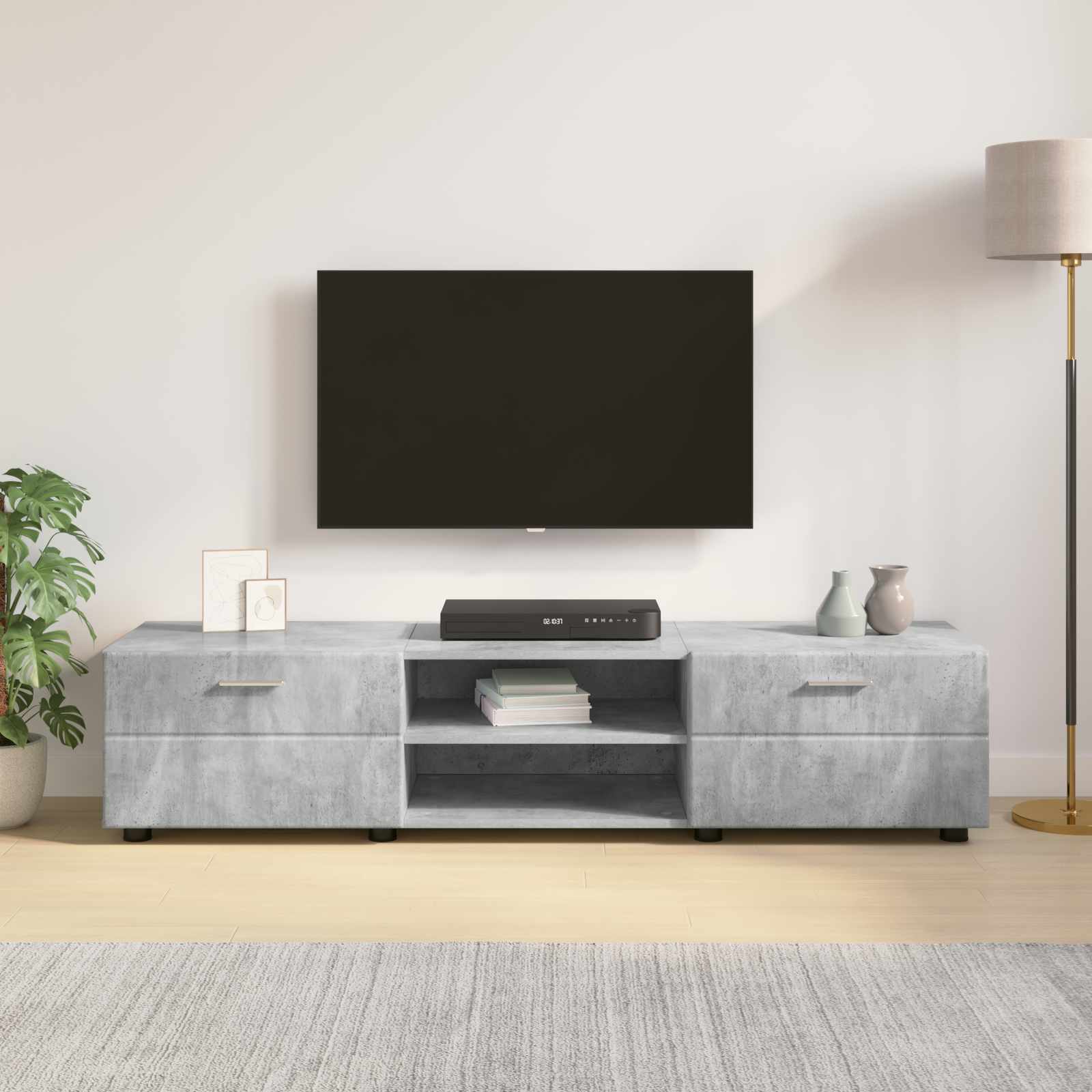 vidaXL Drewniana szafka Wysoki połysk biały 150 x 39 x 30 cm