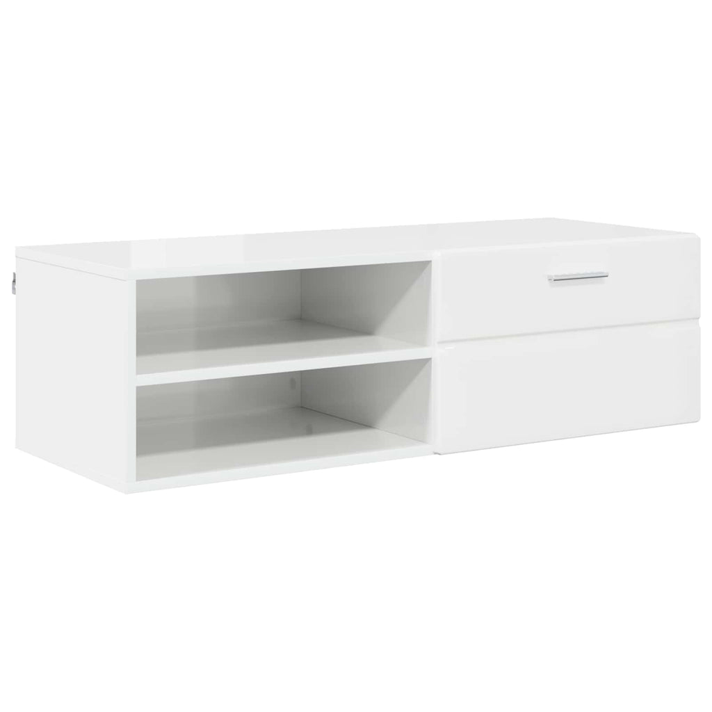 vidaXL Drewniana szafka z szufladą Betonowy szary 100,5 x 39 x 30 cm