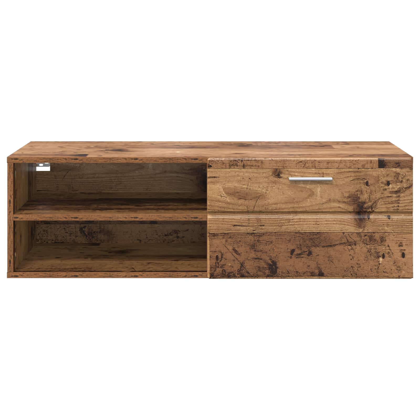 vidaXL Drewniana szafka z szufladą Stare drewno 100,5 x 39 x 30 cm