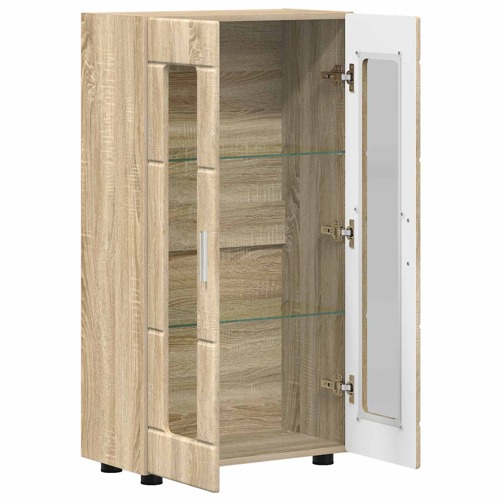 vidaXL Bufet FLORIN 55,5 x 29 x 100 cm Dąb Sonoma Drewno inżynieryjne