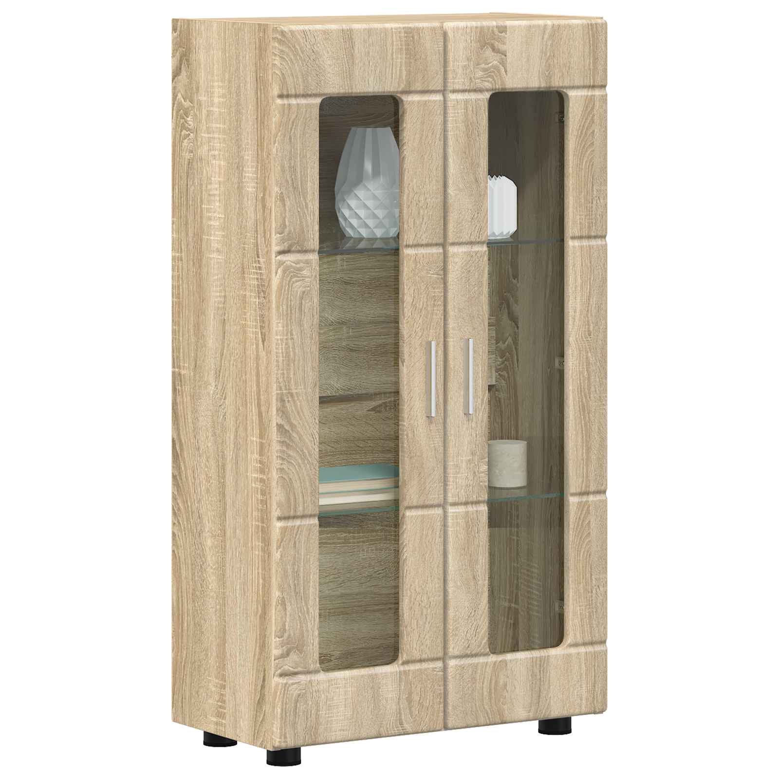 vidaXL Bufet FLORIN 55,5 x 29 x 100 cm Dąb Sonoma Drewno inżynieryjne