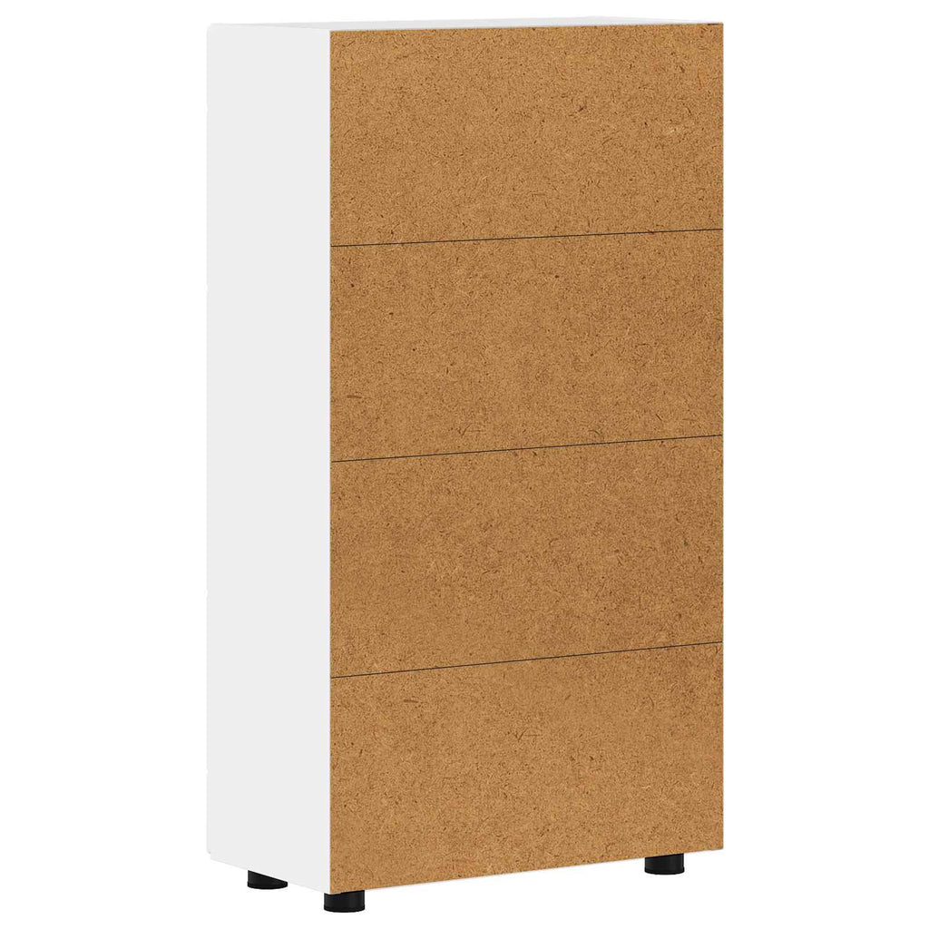 vidaXL Bufet FLORIN 55,5 x 29 x 100 cm Wysoki połysk biały