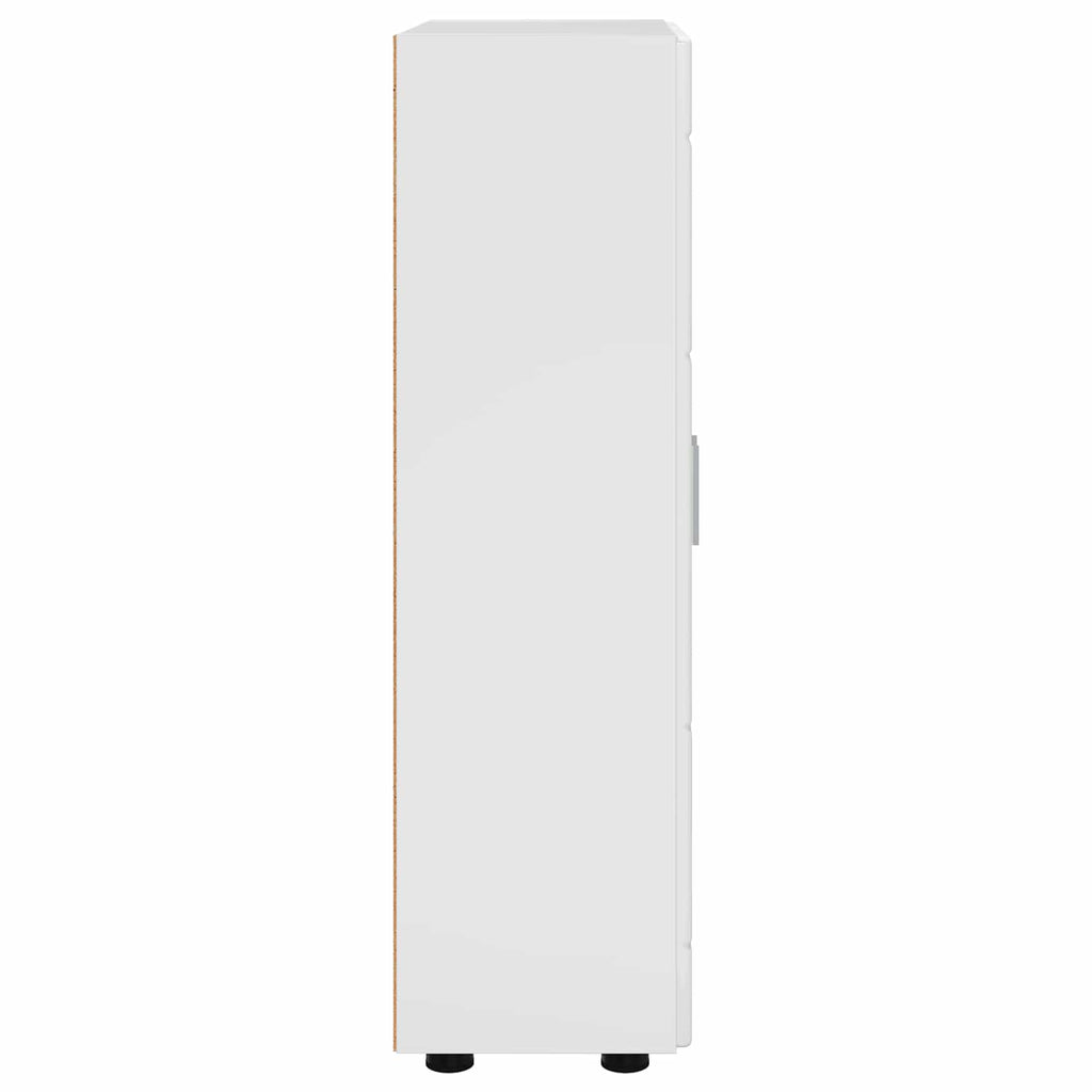 vidaXL Bufet FLORIN 55,5 x 29 x 100 cm Wysoki połysk biały