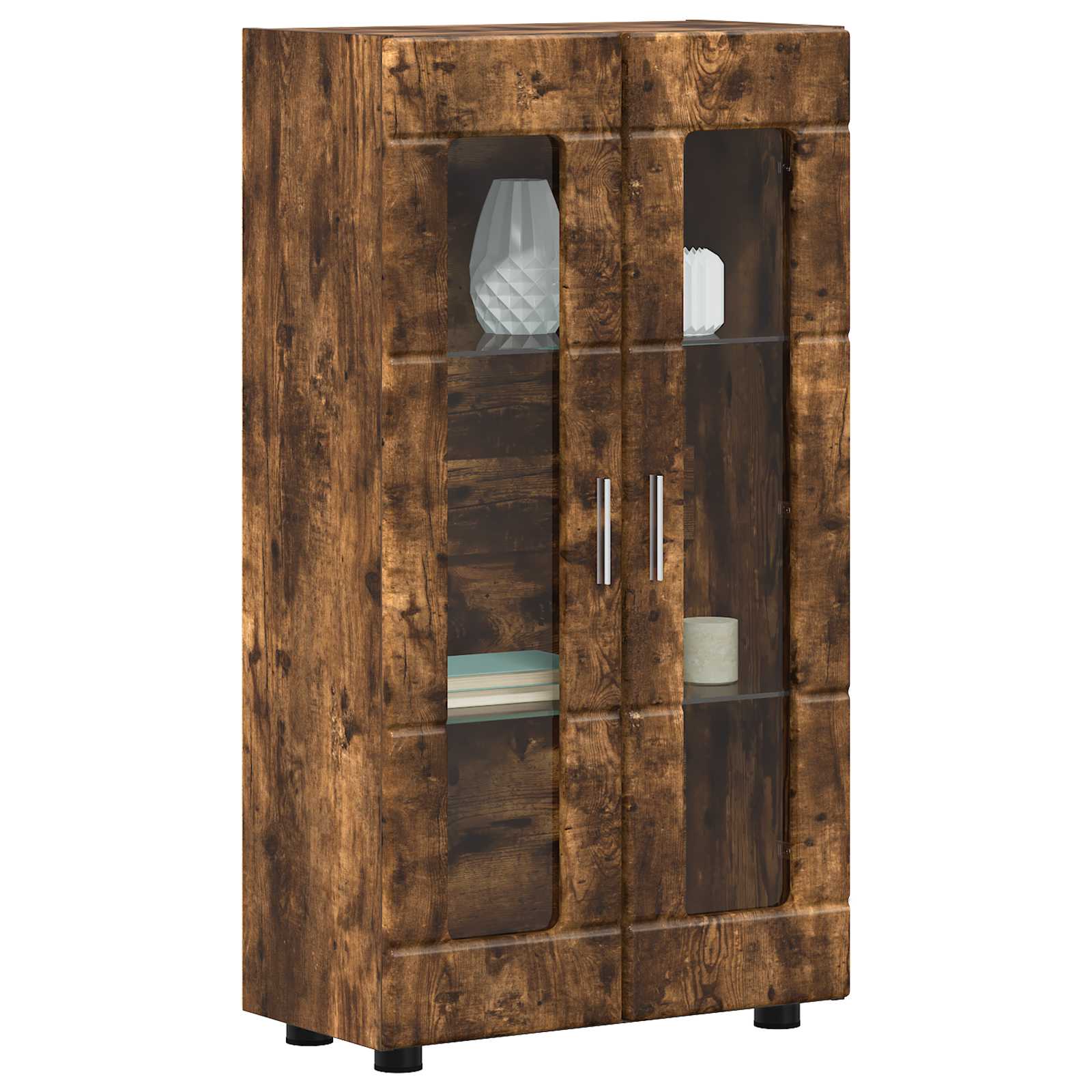 vidaXL Bufet FLORIN 55,5 x 29 x 100 cm Dąb wędzony Drewno inżynieryjne