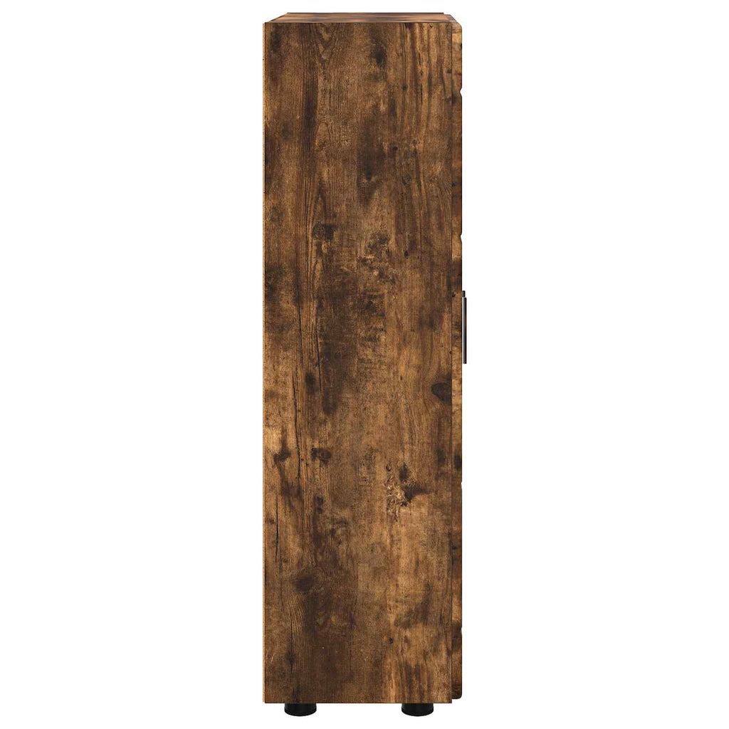 vidaXL Bufet z półką z drzwiami FLORIN Dąb wędzony 55,5 x 29 x 100 cm
