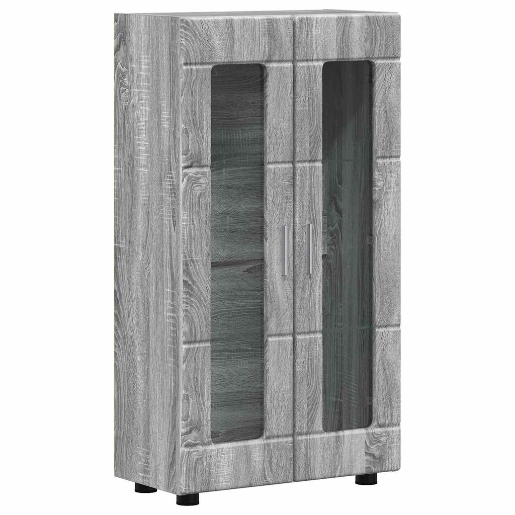 vidaXL Bufet FLORIN 55,5 x 29 x 100 cm Szary Sonoma