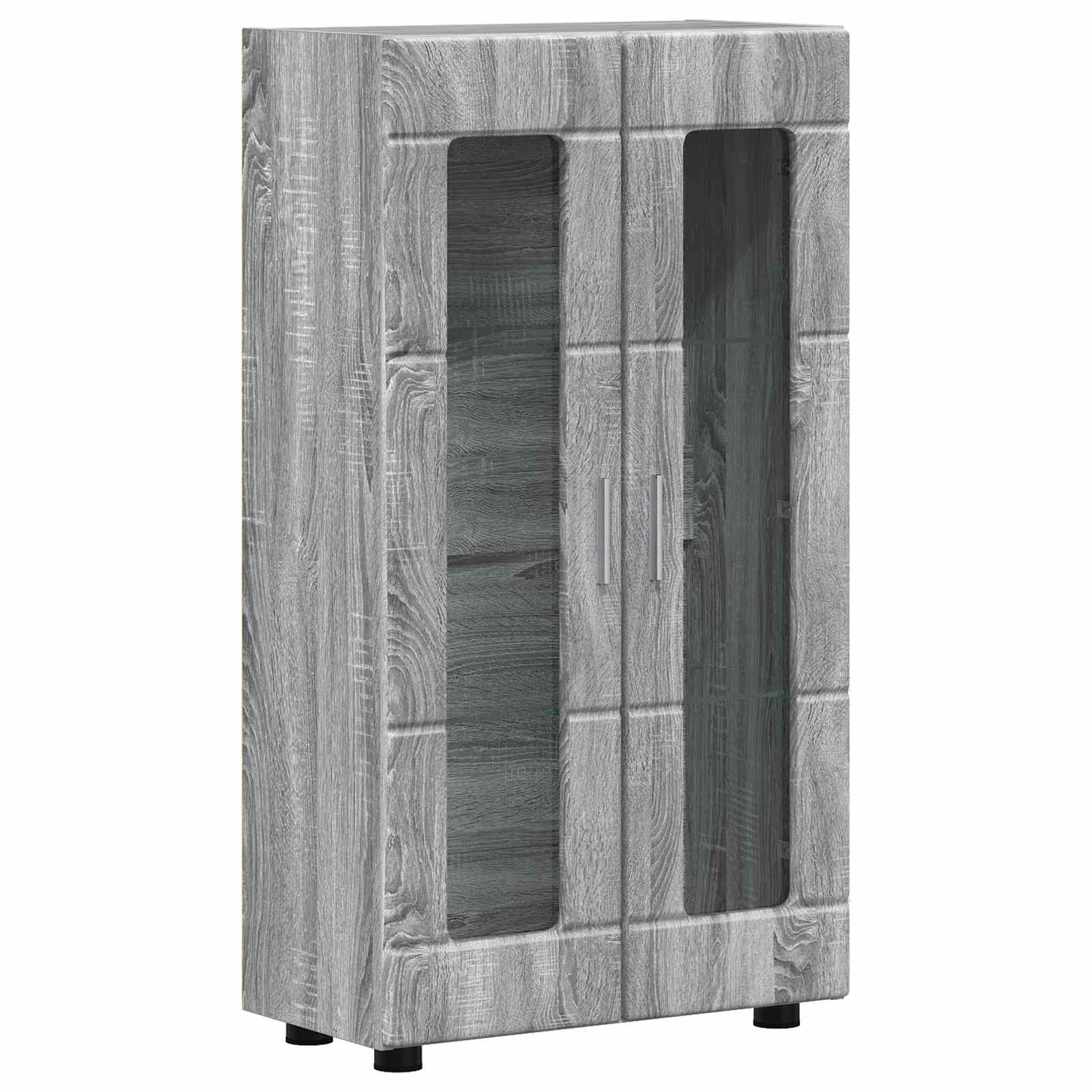 vidaXL Bufet FLORIN 55,5 x 29 x 100 cm Szary Sonoma