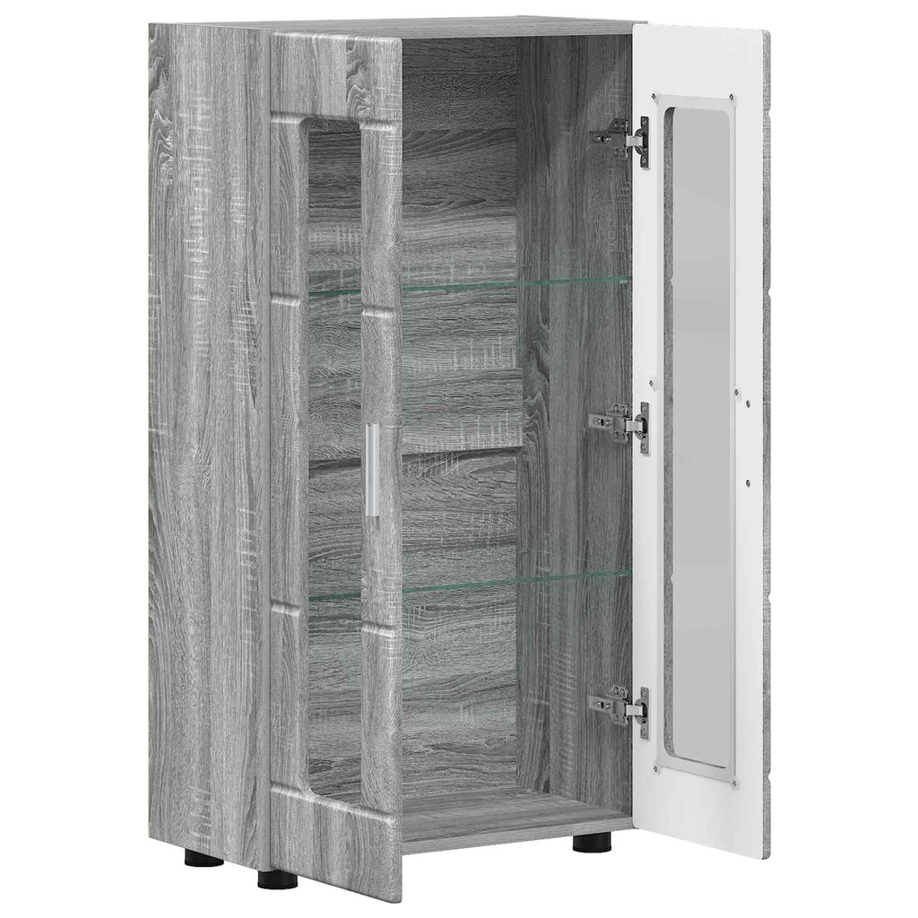 vidaXL Bufet FLORIN 55,5 x 29 x 100 cm Szary Sonoma