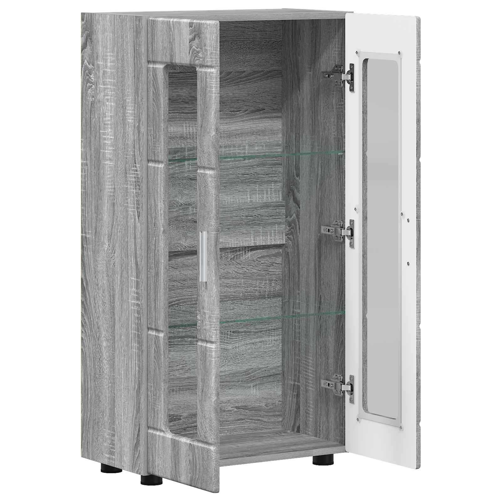 vidaXL Bufet FLORIN 55,5 x 29 x 100 cm Szary Sonoma