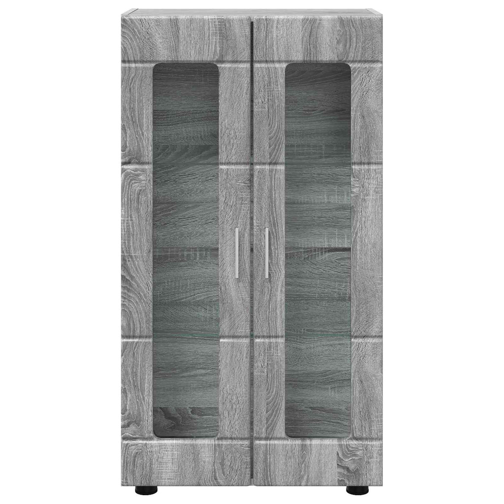 vidaXL Bufet FLORIN 55,5 x 29 x 100 cm Szary Sonoma