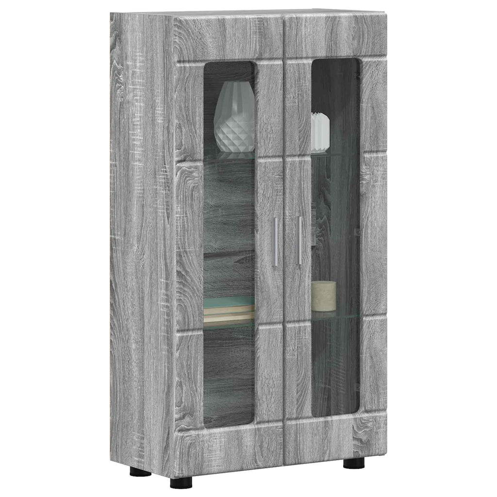 vidaXL Bufet FLORIN 55,5 x 29 x 100 cm Szary Sonoma