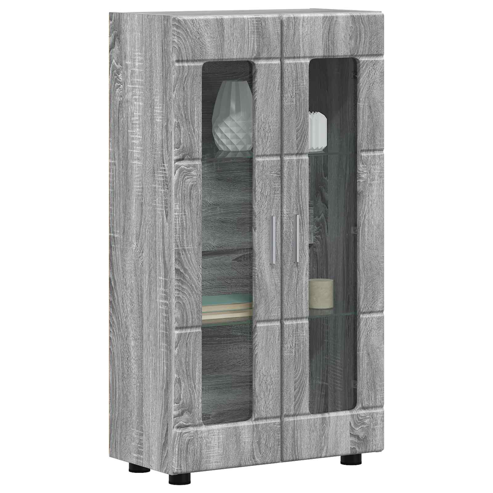vidaXL Bufet FLORIN 55,5 x 29 x 100 cm Szary Sonoma