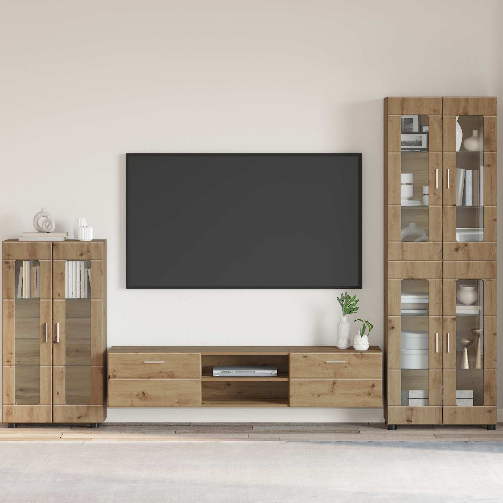 vidaXL Bufet FLORIN 55,5 x 29 x 100 cm Dąb rzemieślniczy