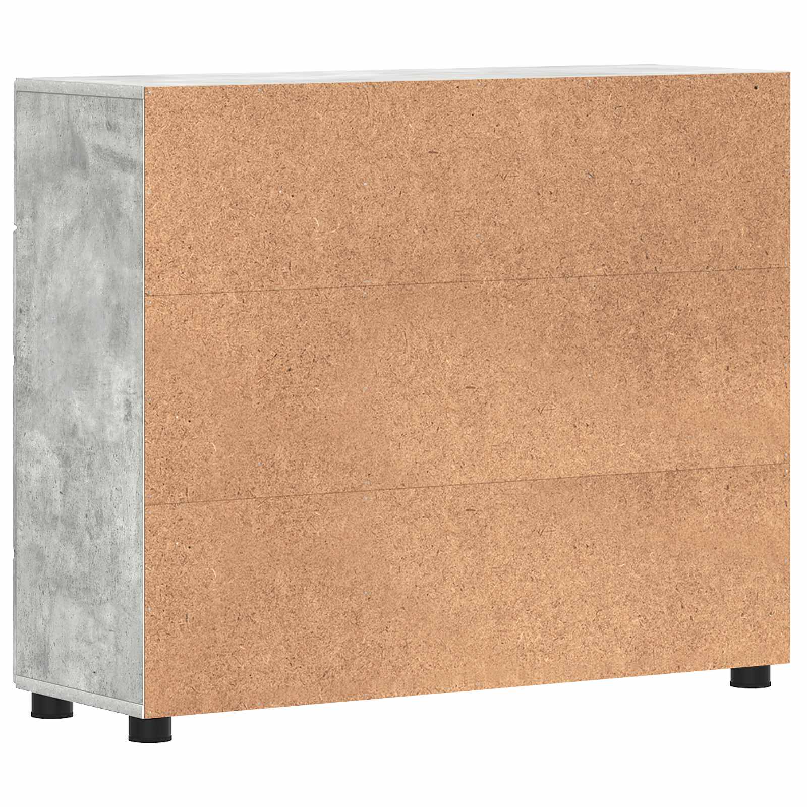 vidaXL Drewniana szafka z szufladą Betonowy szary 88,5 x 30,5 x 73 cm