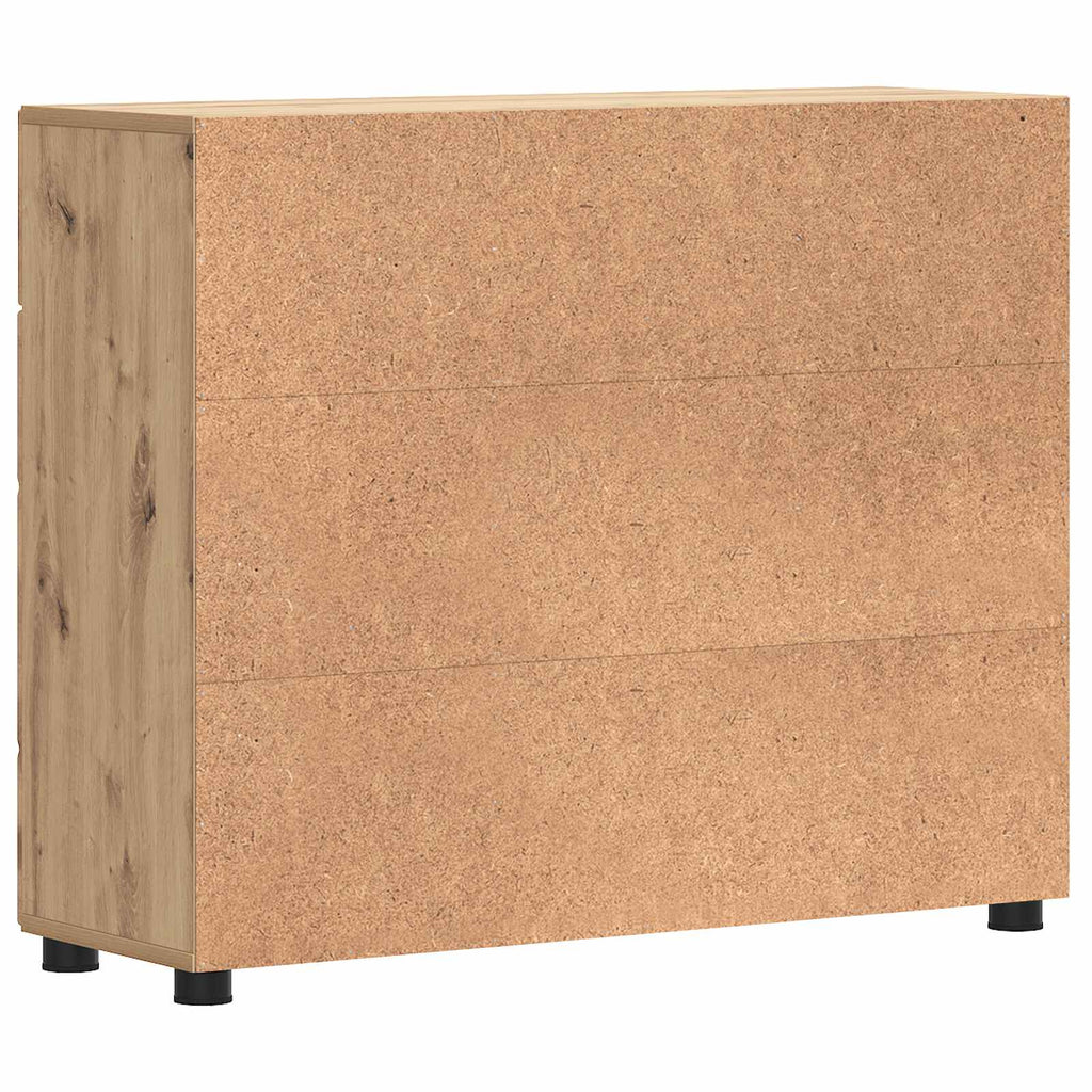 vidaXL Drewniana szafka Dąb rzemieślniczy 88,5 x 30,5 x 73 cm