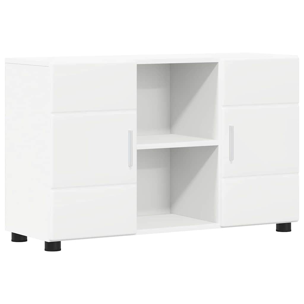 vidaXL Bufet z półką z drzwiami FLORIN Biały 88,5 x 30,5 x 55,5 cm