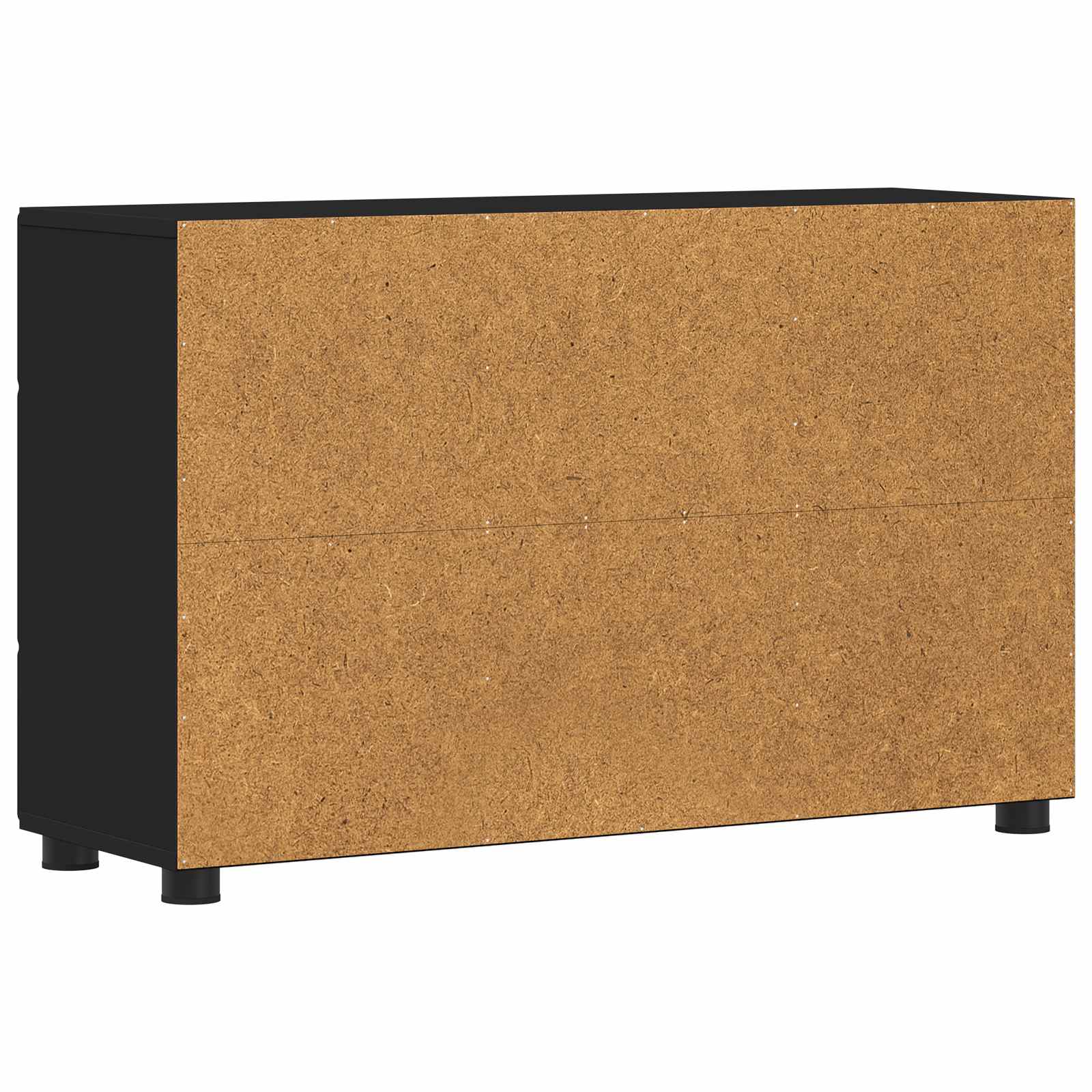 vidaXL Bufet z półką z drzwiami FLORIN Czarny 88,5 x 30,5 x 55,5 cm