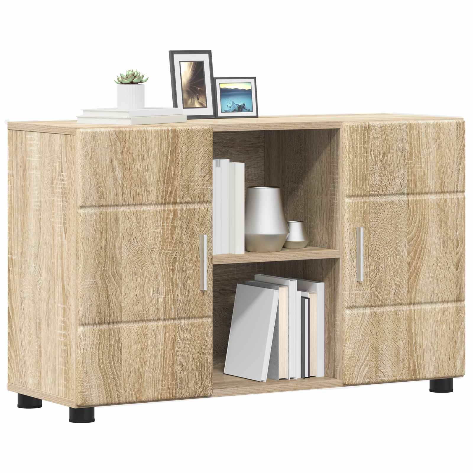 vidaXL Bufet FLORIN 88,5 x 30,5 x 55,5 cm Dąb Sonoma