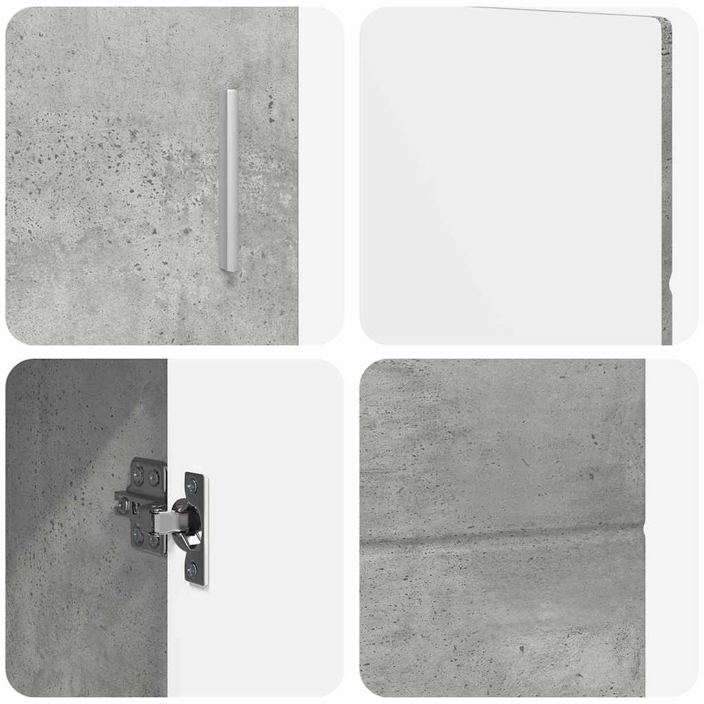 vidaXL Bufet FLORIN 88,5 x 30,5 x 55,5 cm Betonowy szary