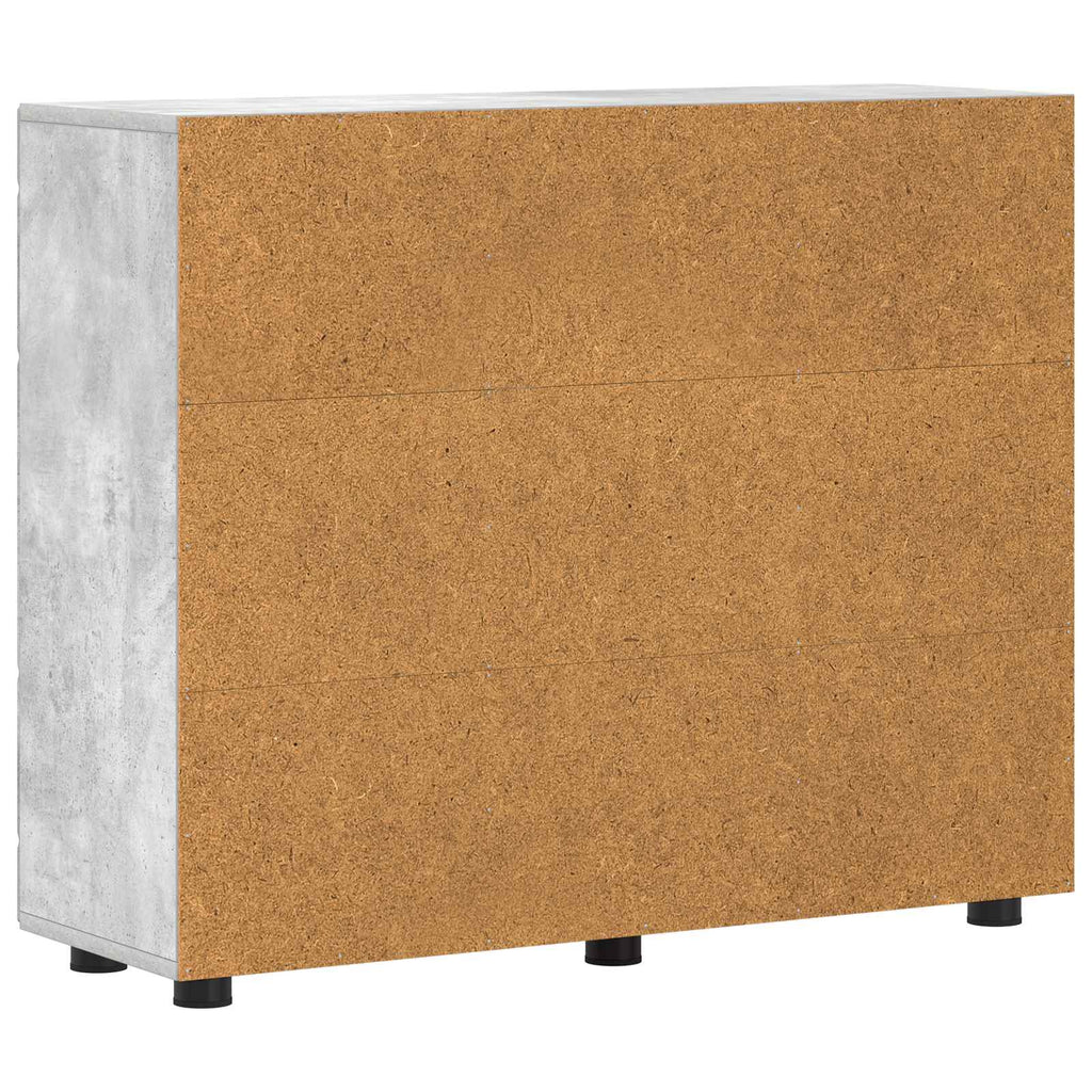 vidaXL Drewniana szafka Betonowy szary 88,5 x 30,5 x 73 cm