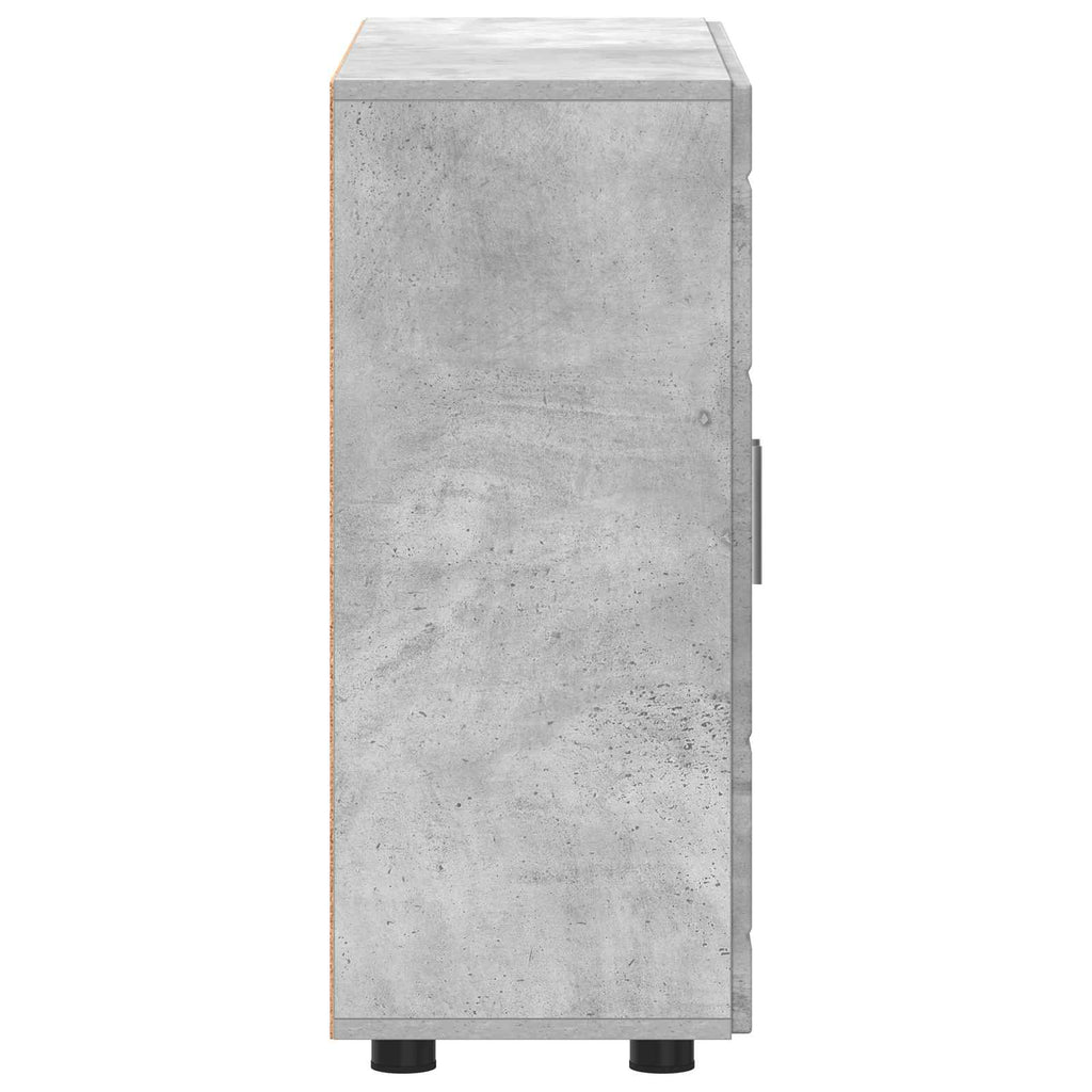 vidaXL Drewniana szafka Betonowy szary 88,5 x 30,5 x 73 cm