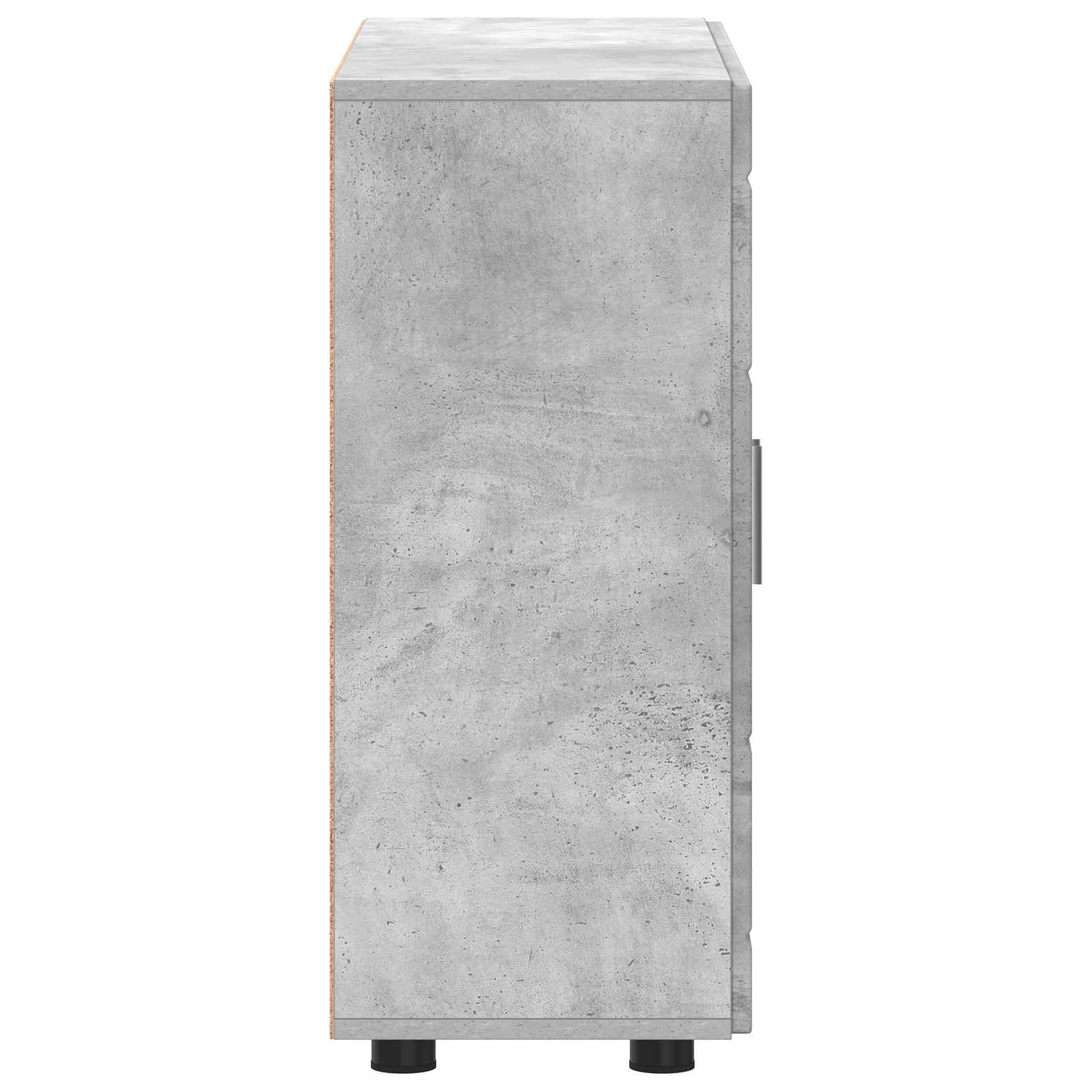 vidaXL Drewniana szafka Betonowy szary 88,5 x 30,5 x 73 cm