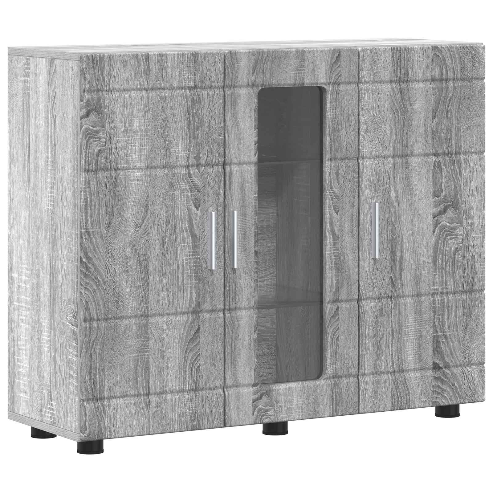 vidaXL Drewniana szafka Szary Sonoma 88,5 x 30,5 x 73 cm