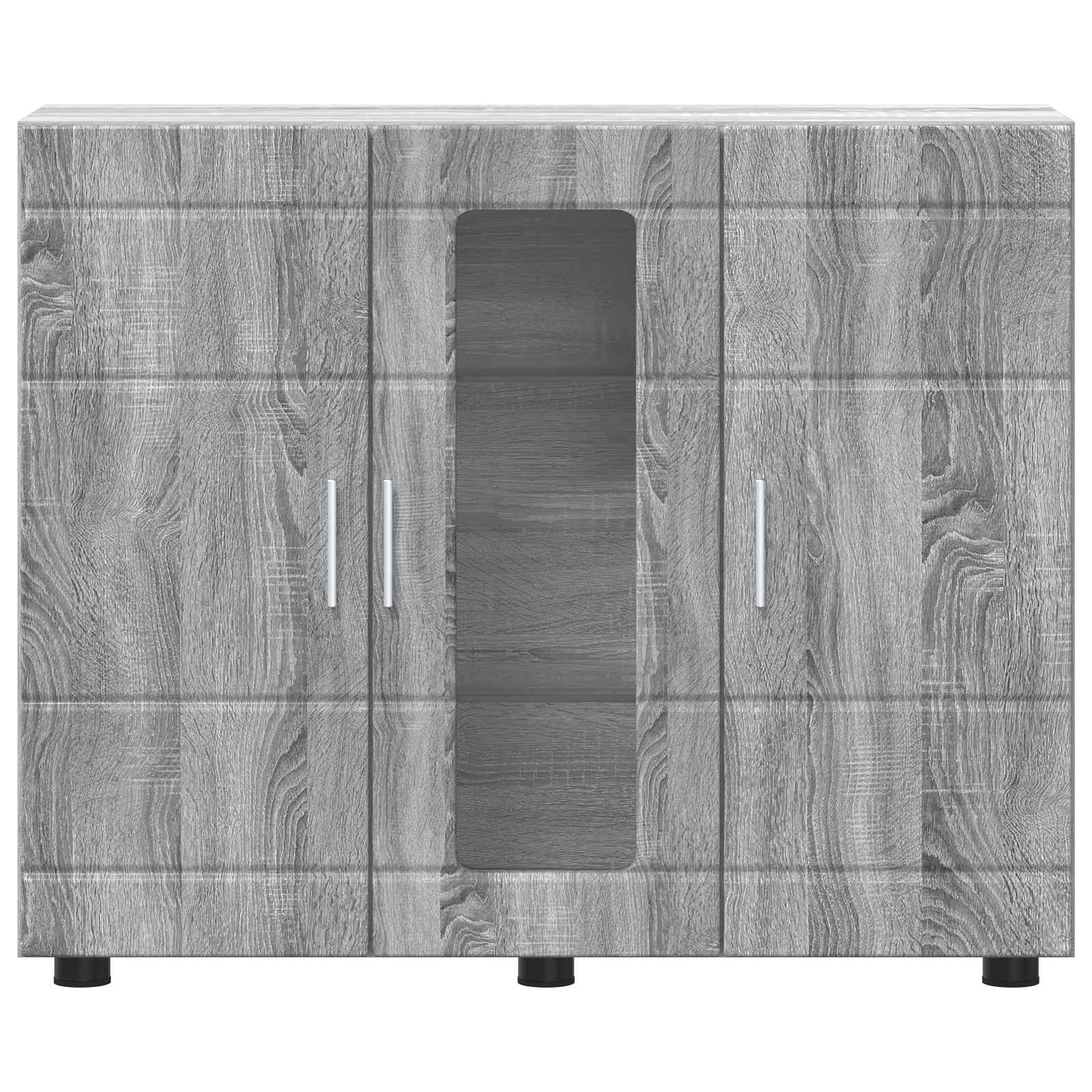 vidaXL Drewniana szafka Szary Sonoma 88,5 x 30,5 x 73 cm