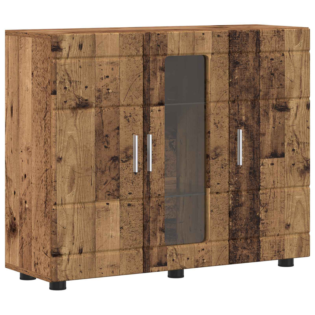 vidaXL Drewniana szafka Stare drewno 88,5 x 30,5 x 73 cm