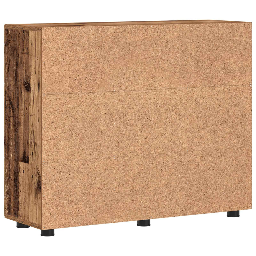 vidaXL Drewniana szafka Stare drewno 88,5 x 30,5 x 73 cm
