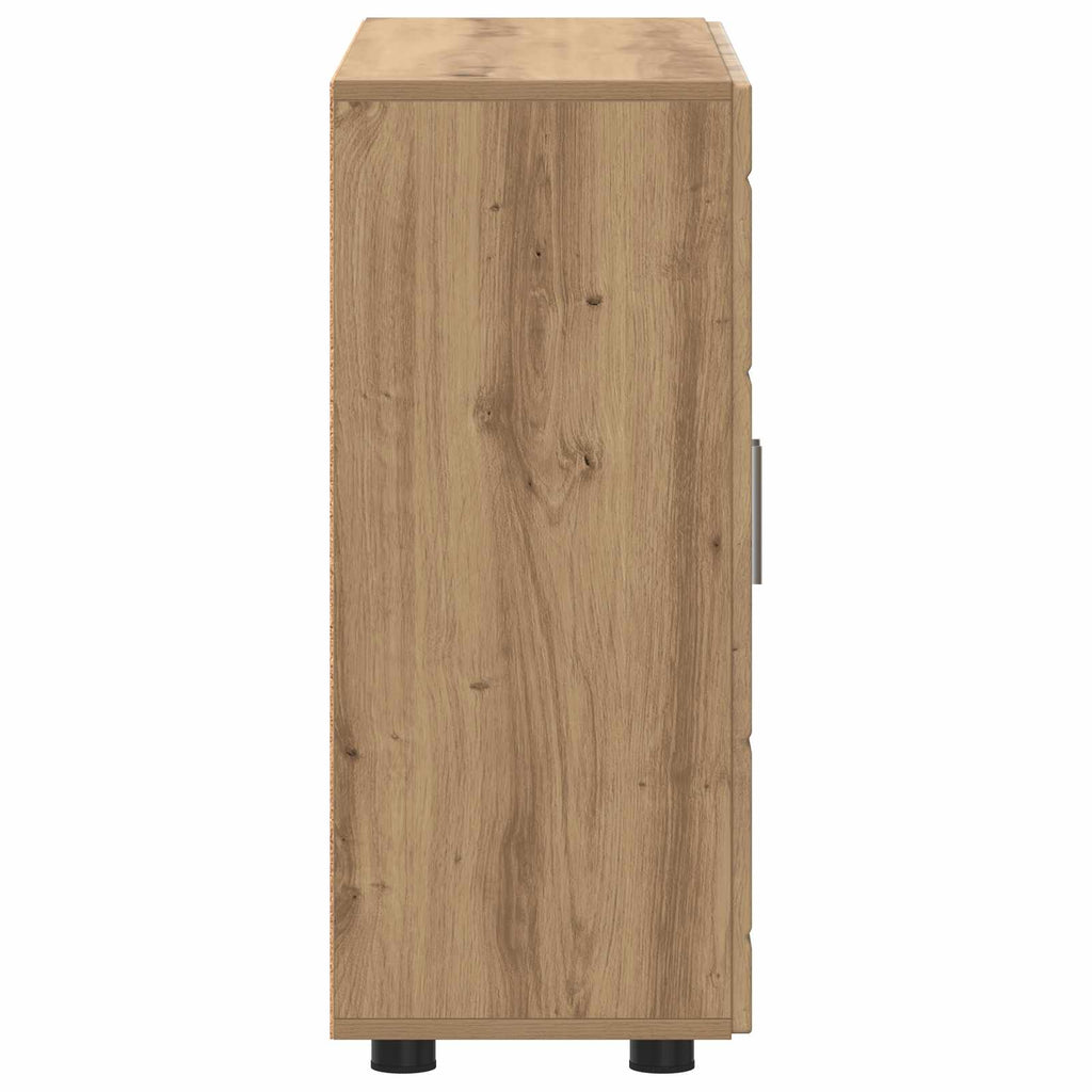 vidaXL Drewniana szafka Dąb rzemieślniczy 88,5 x 30,5 x 73 cm