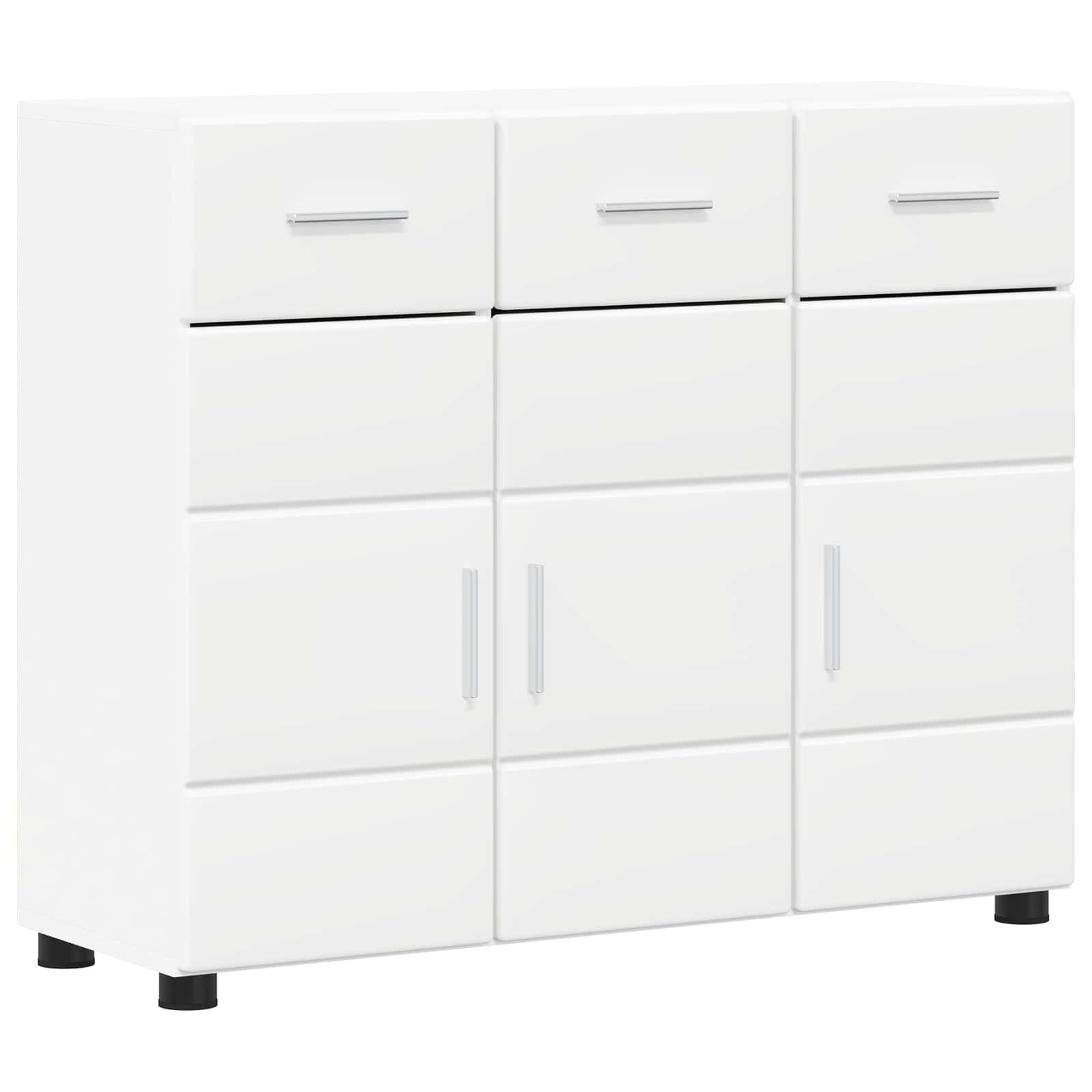 vidaXL Bufet FLORIN Biały 88,5 x 30,5 x 73 cm Materiał drewnopochodny