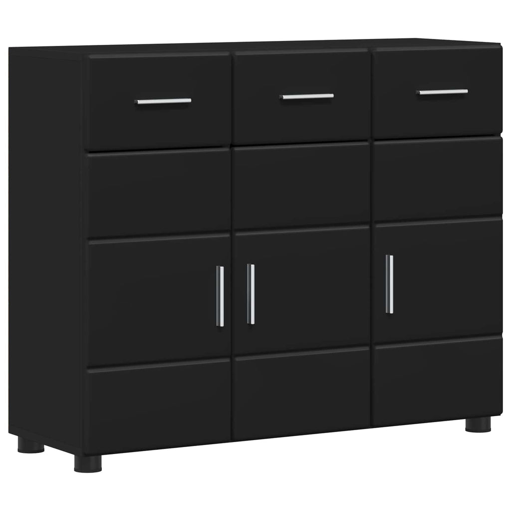 vidaXL Bufet FLORIN Czarny 88,5 x 30,5 x 73 cm Materiał drewnopochodny