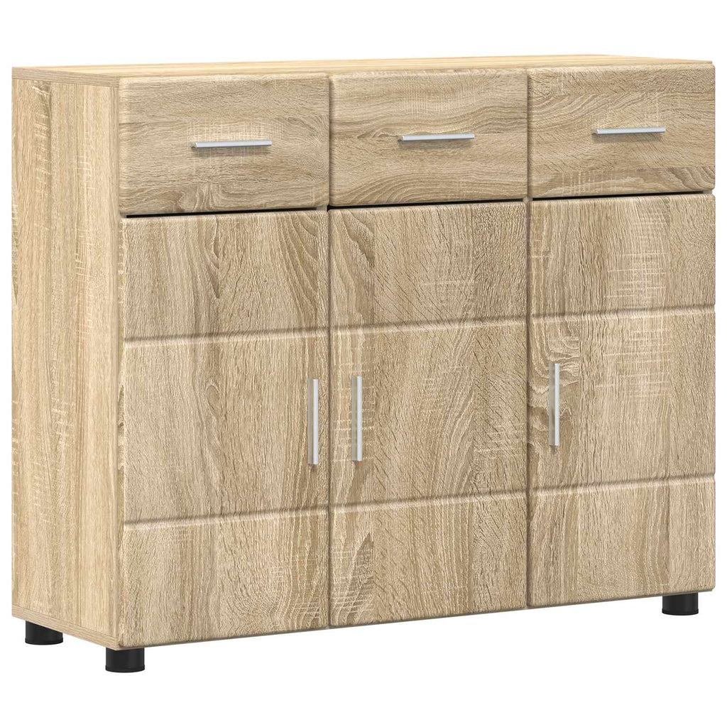 vidaXL Bufet FLORIN 88,5 x 30,5 x 73 cm Dąb Sonoma Drewno inżynieryjne
