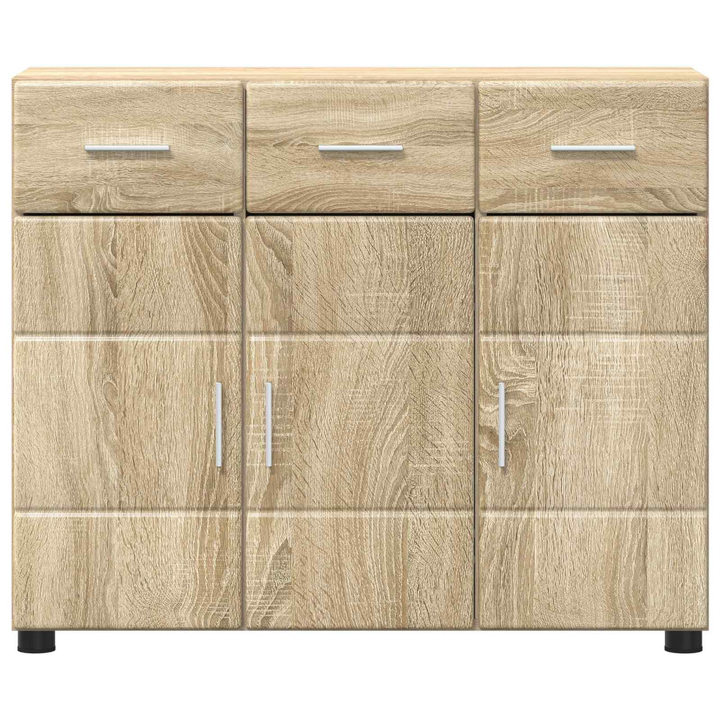vidaXL Bufet FLORIN 88,5 x 30,5 x 73 cm Dąb Sonoma Drewno inżynieryjne