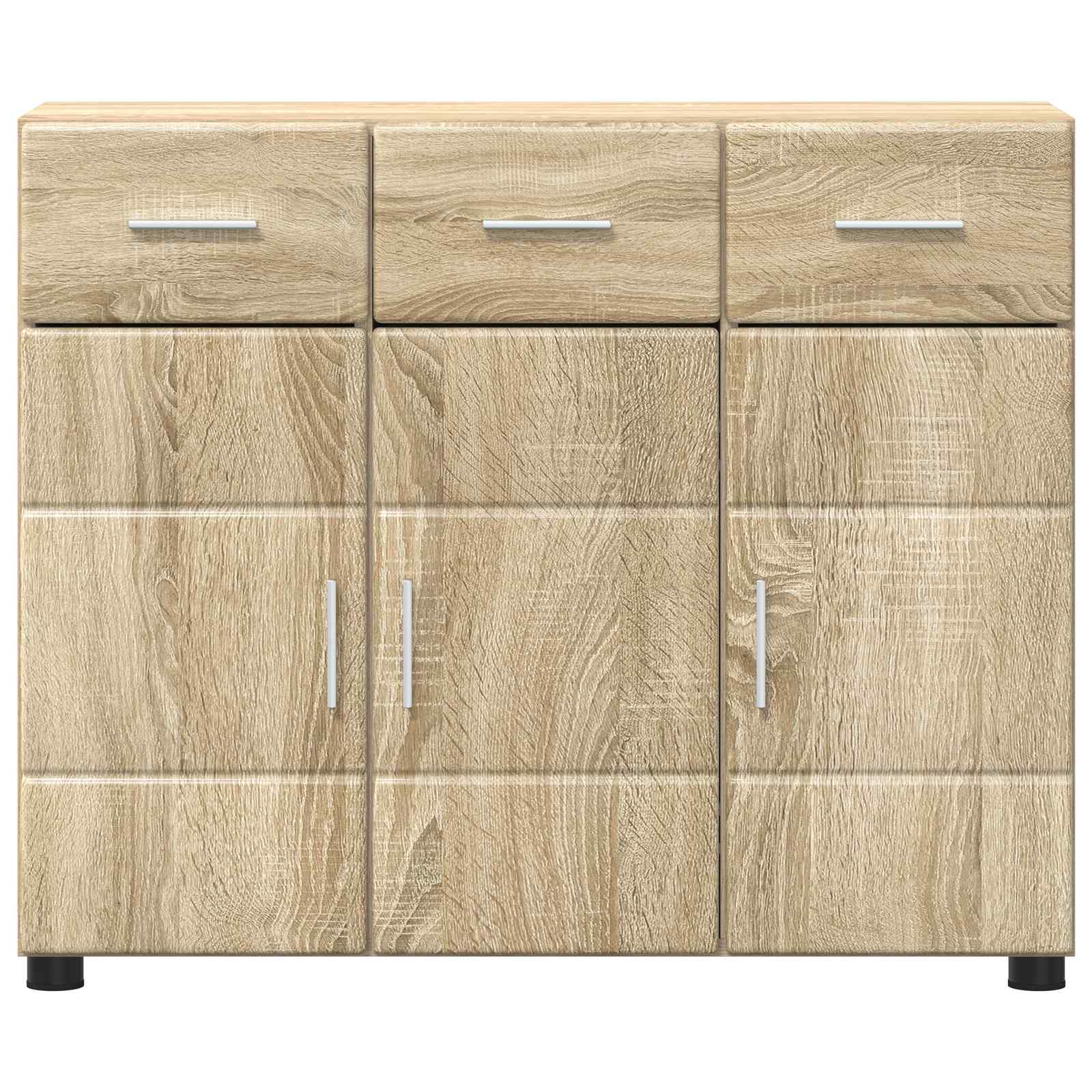vidaXL Bufet FLORIN 88,5 x 30,5 x 73 cm Dąb Sonoma Drewno inżynieryjne