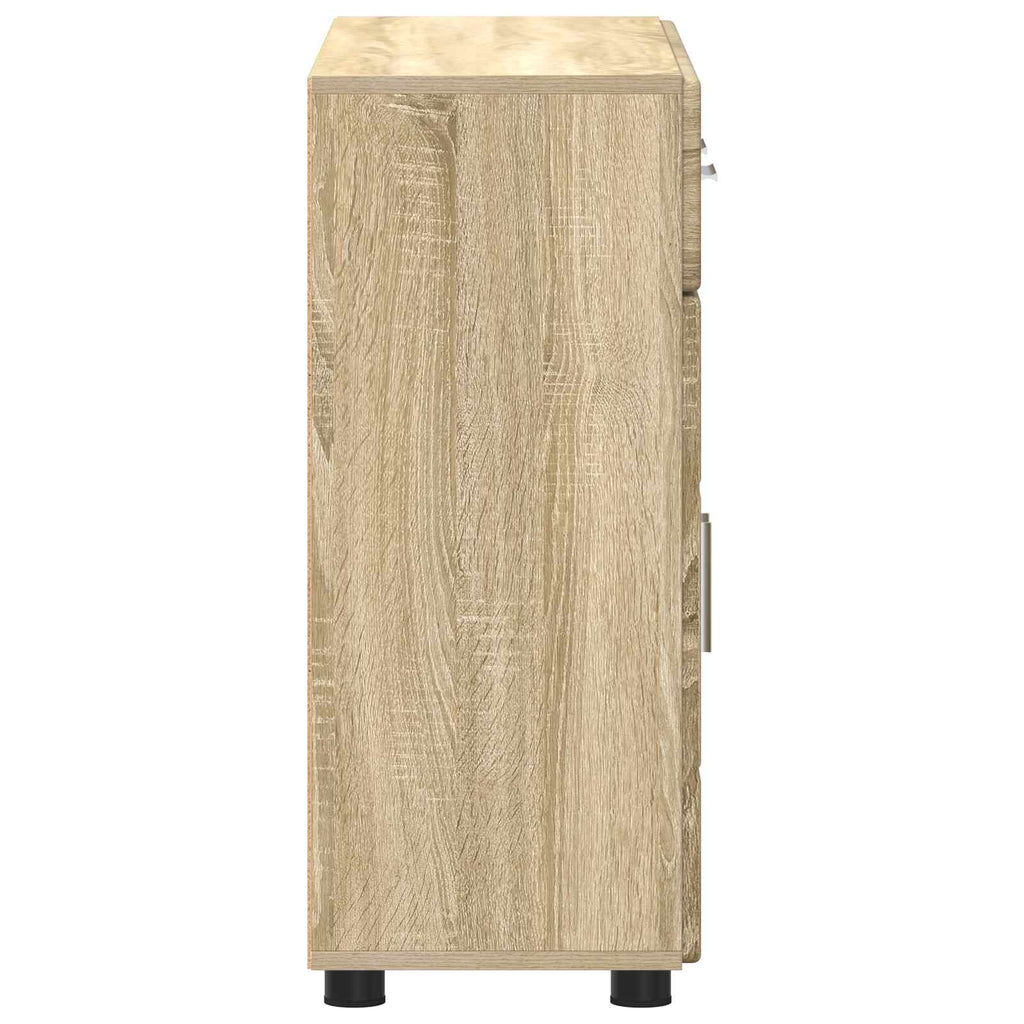 vidaXL Bufet FLORIN 88,5 x 30,5 x 73 cm Dąb Sonoma Drewno inżynieryjne