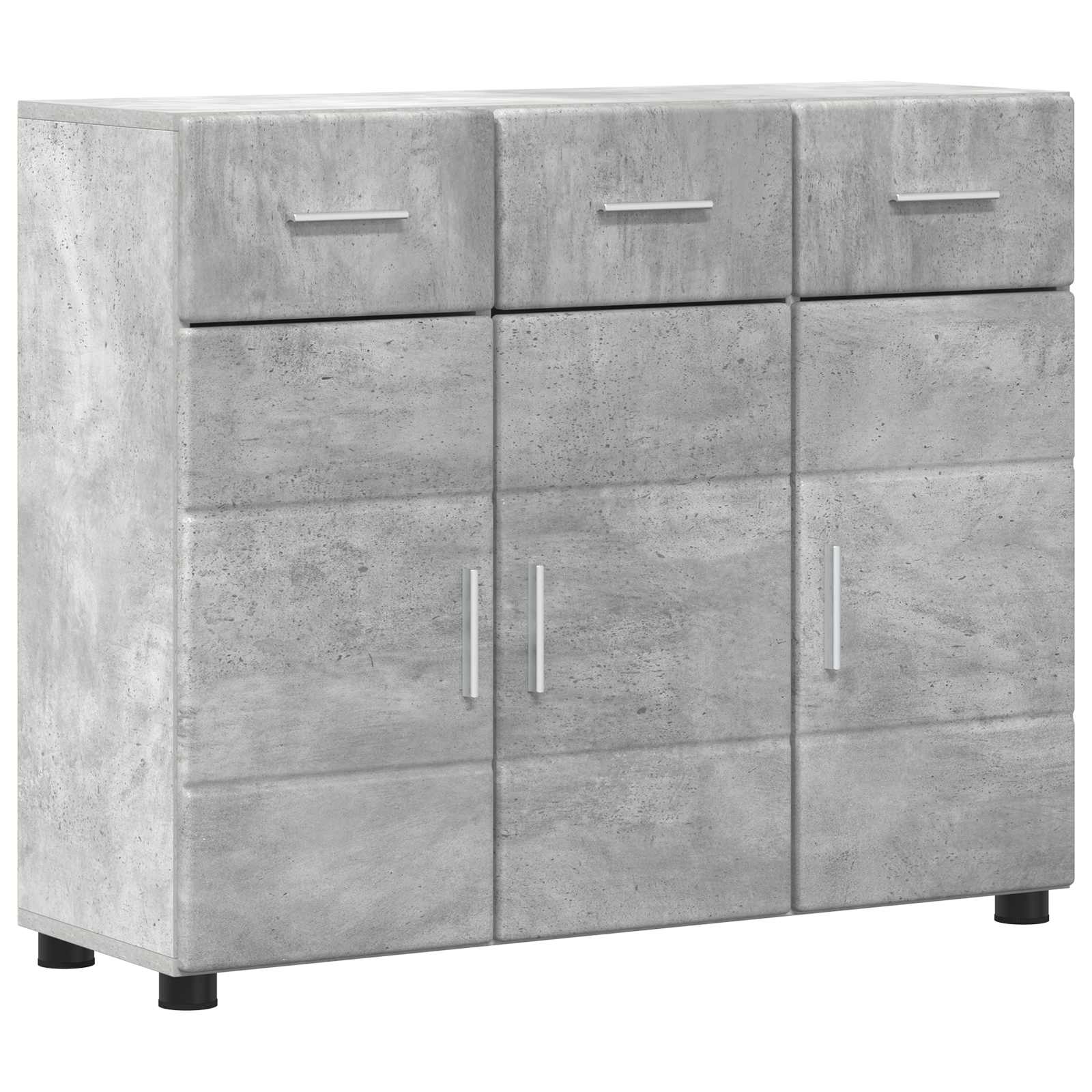 vidaXL Bufet FLORIN 88,5 x 30,5 x 73 cm Betonowy szary