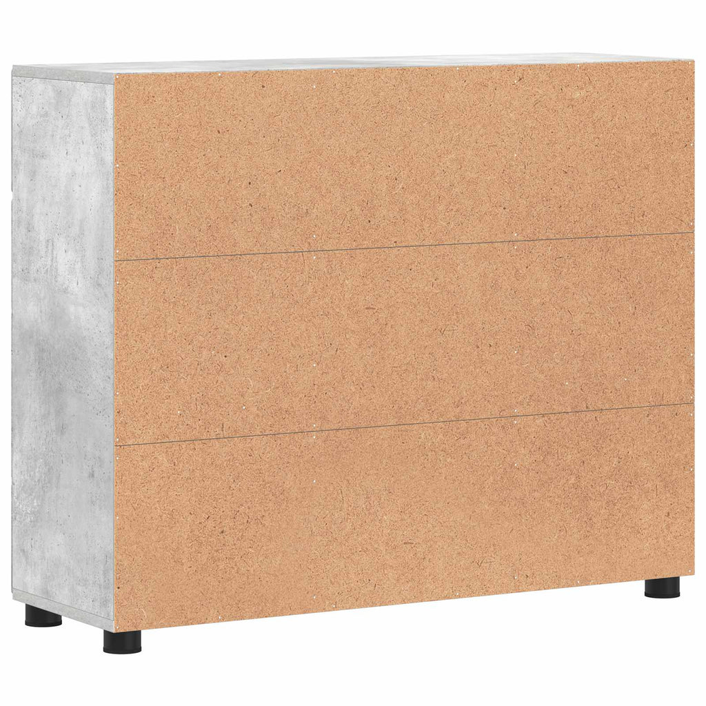 vidaXL Bufet FLORIN 88,5 x 30,5 x 73 cm Betonowy szary