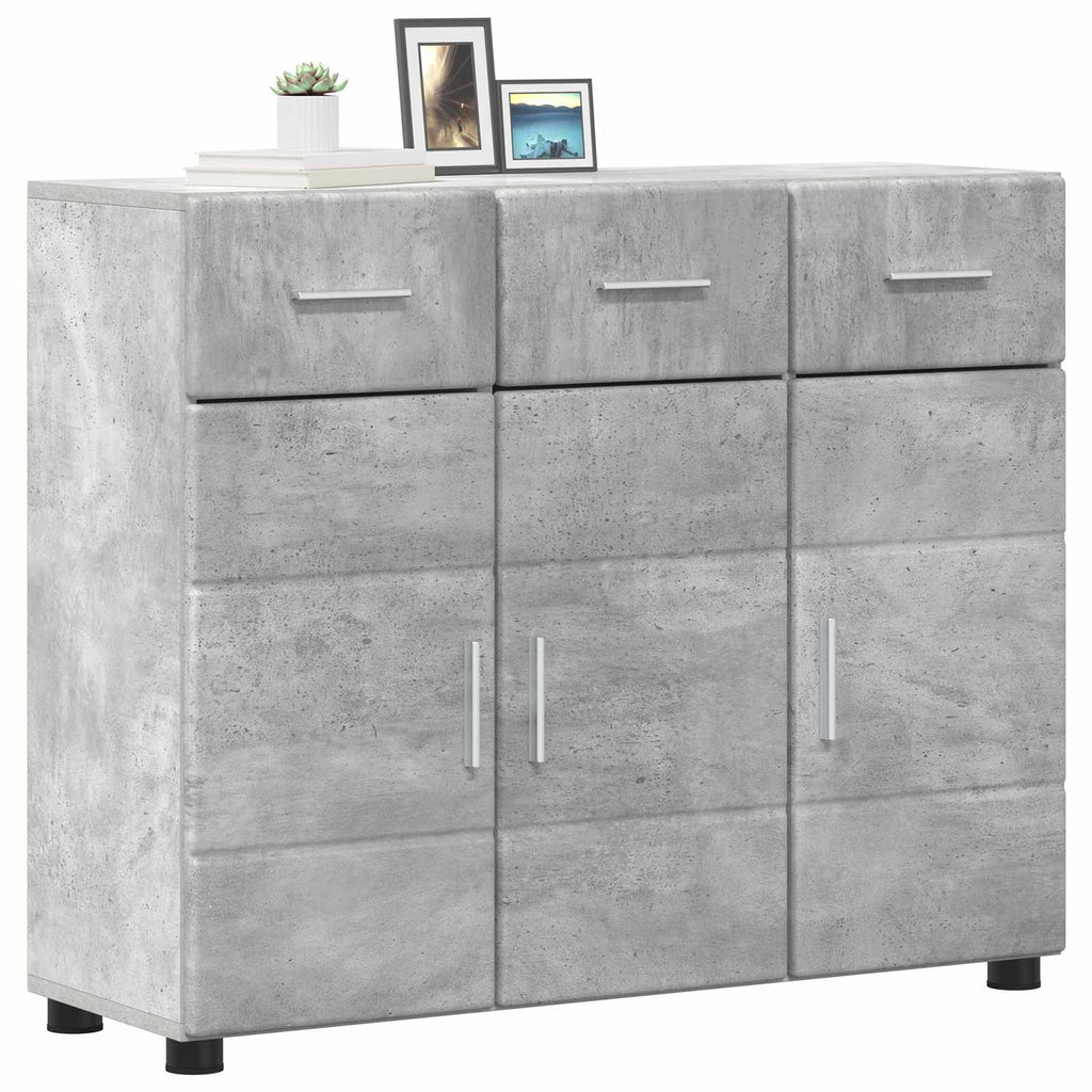vidaXL Bufet FLORIN 88,5 x 30,5 x 73 cm Betonowy szary