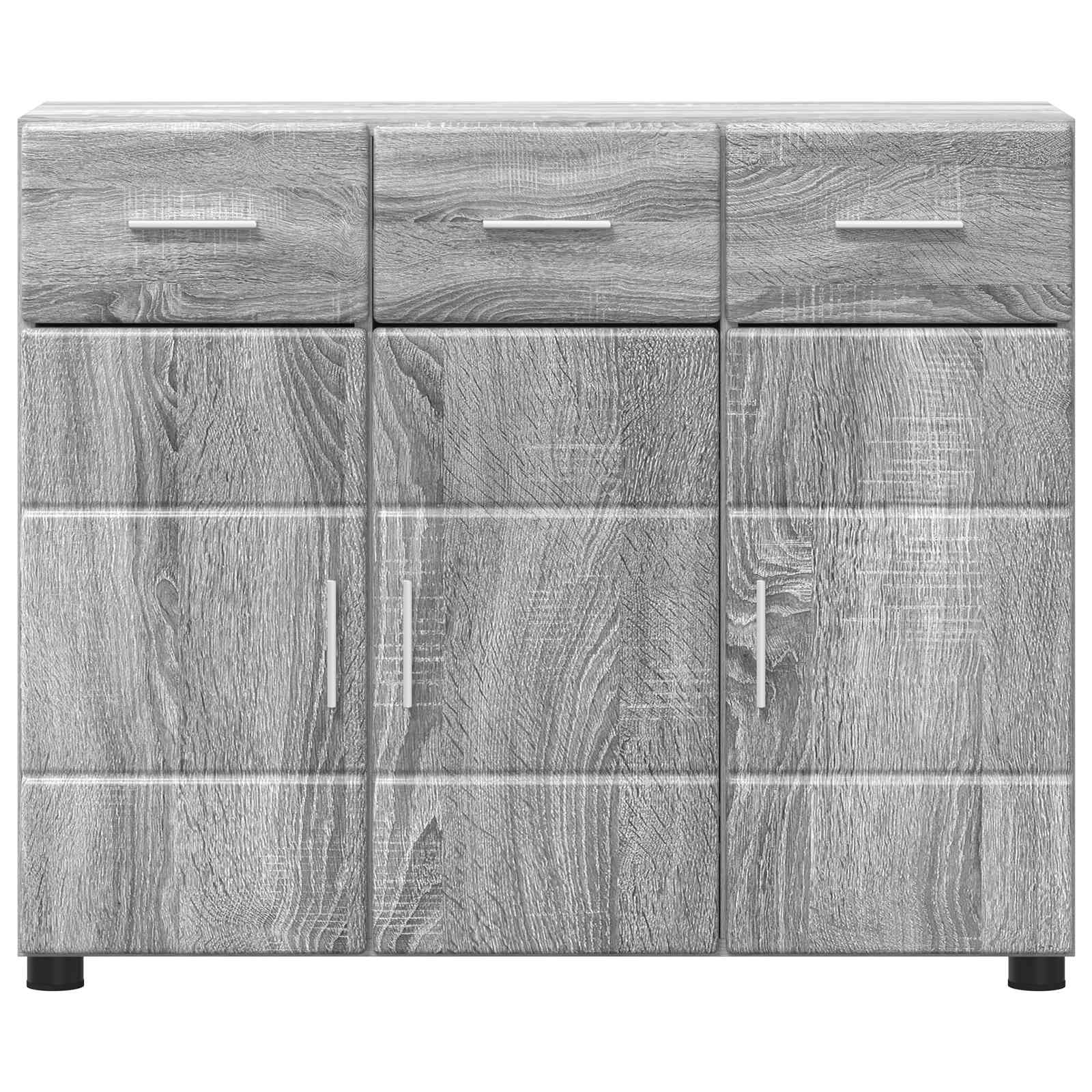 vidaXL Bufet FLORIN 88,5 x 30,5 x 73 cm Szary Sonoma