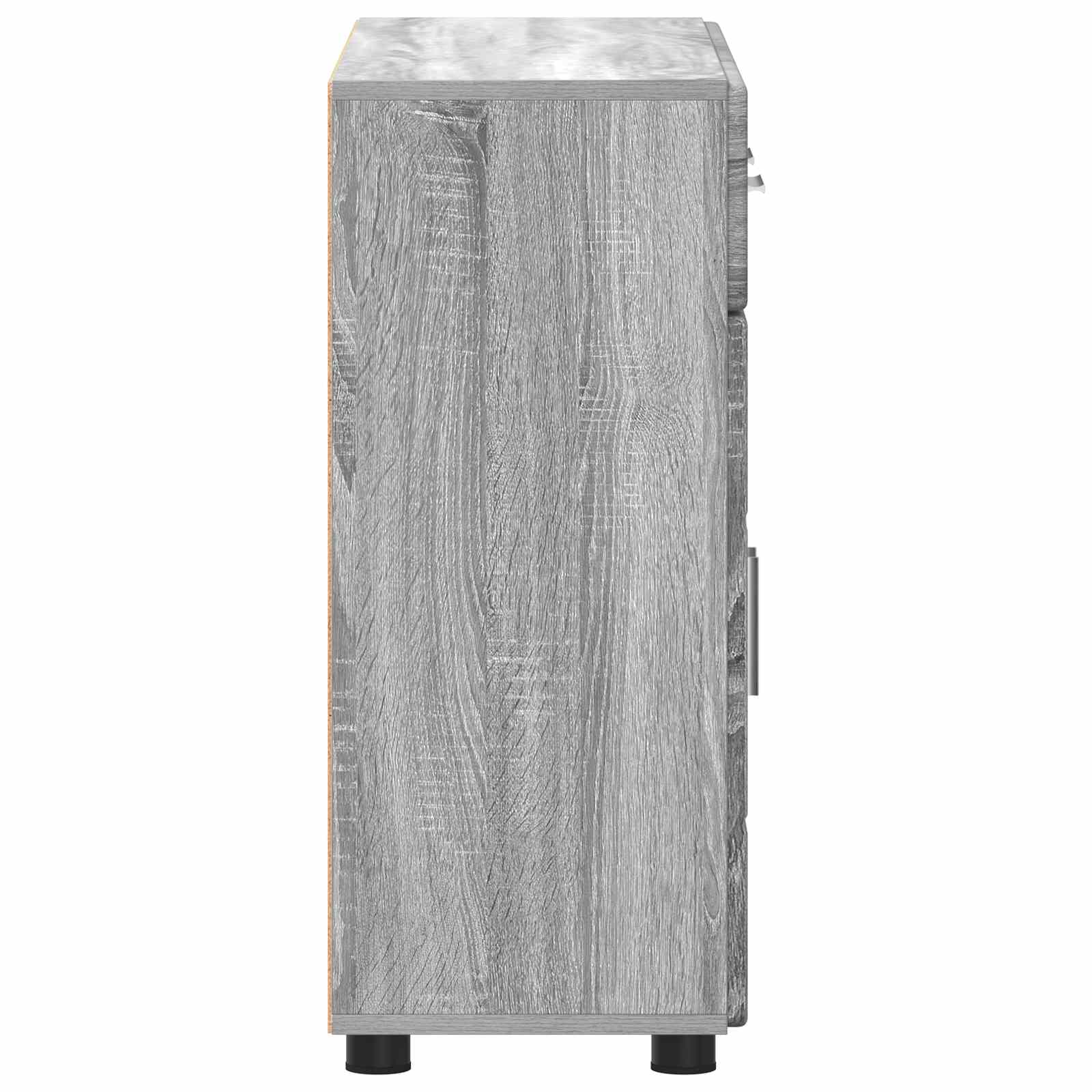 vidaXL Bufet FLORIN 88,5 x 30,5 x 73 cm Szary Sonoma