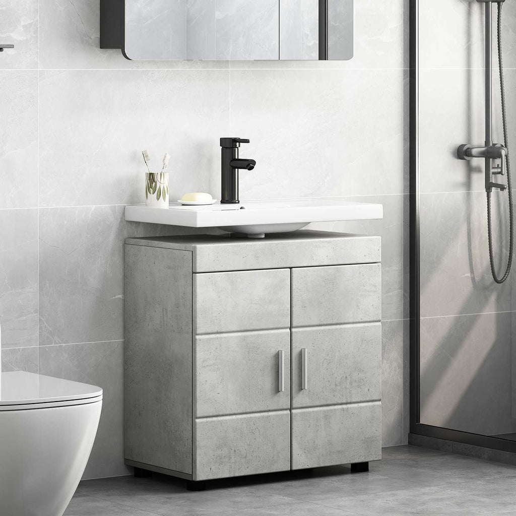 vidaXL Zestaw Szafek Łazienkowych TULUM Betonowy szary 60 x 34 x 63 cm