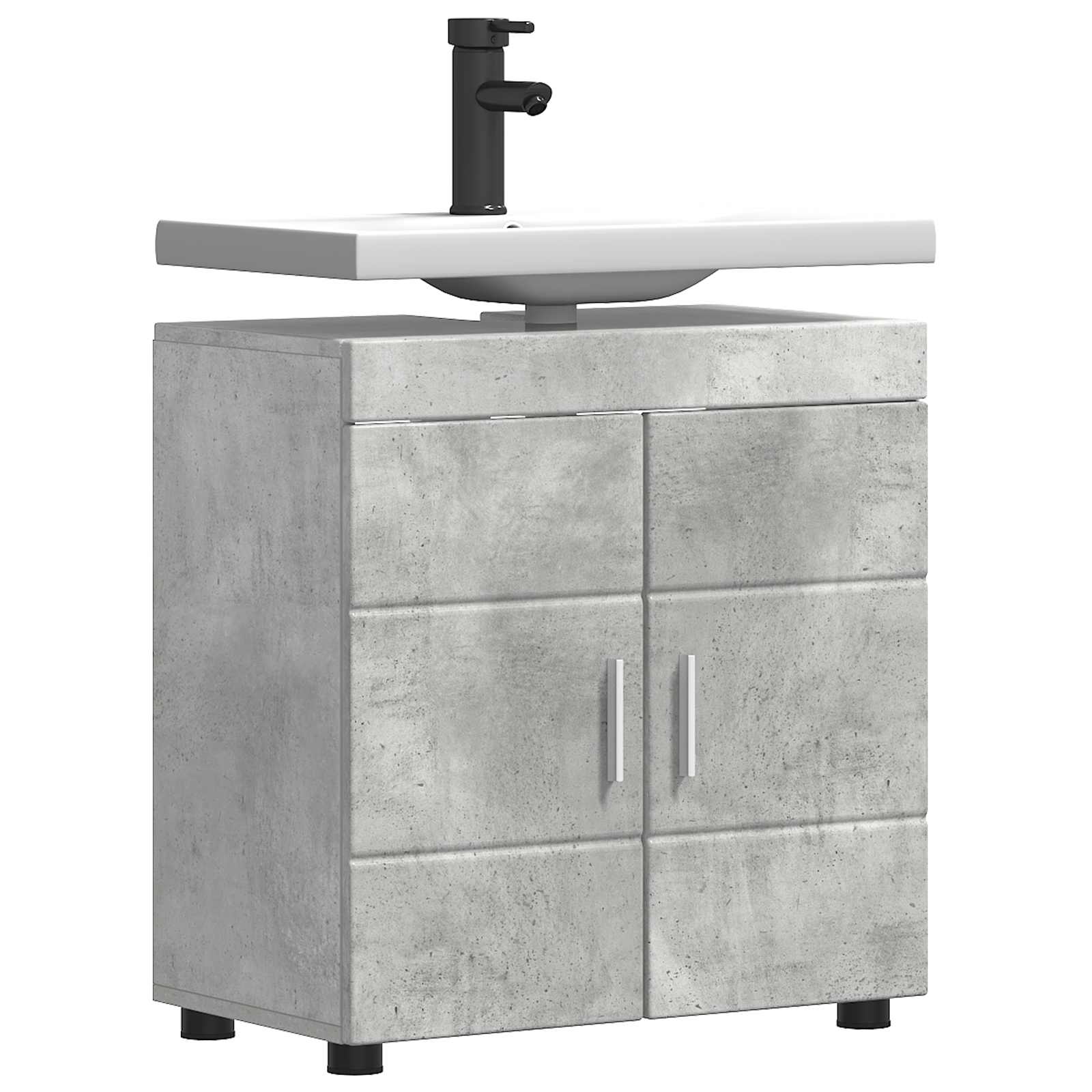 vidaXL Zestaw Szafek Łazienkowych TULUM Betonowy szary 60 x 34 x 63 cm